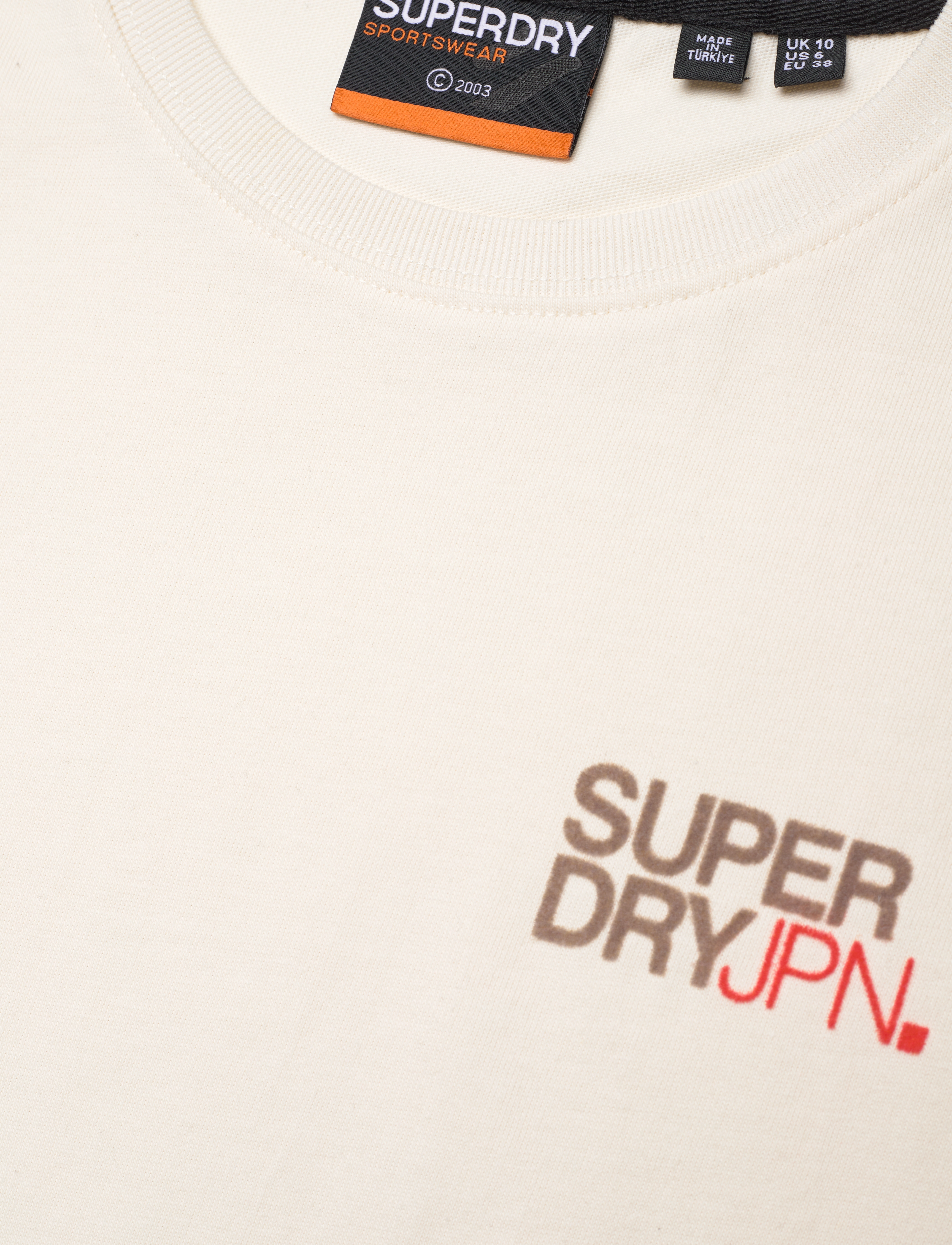 Superdry Sport - SPORTSWEAR LOGO FITTED TEE - rice white - 4