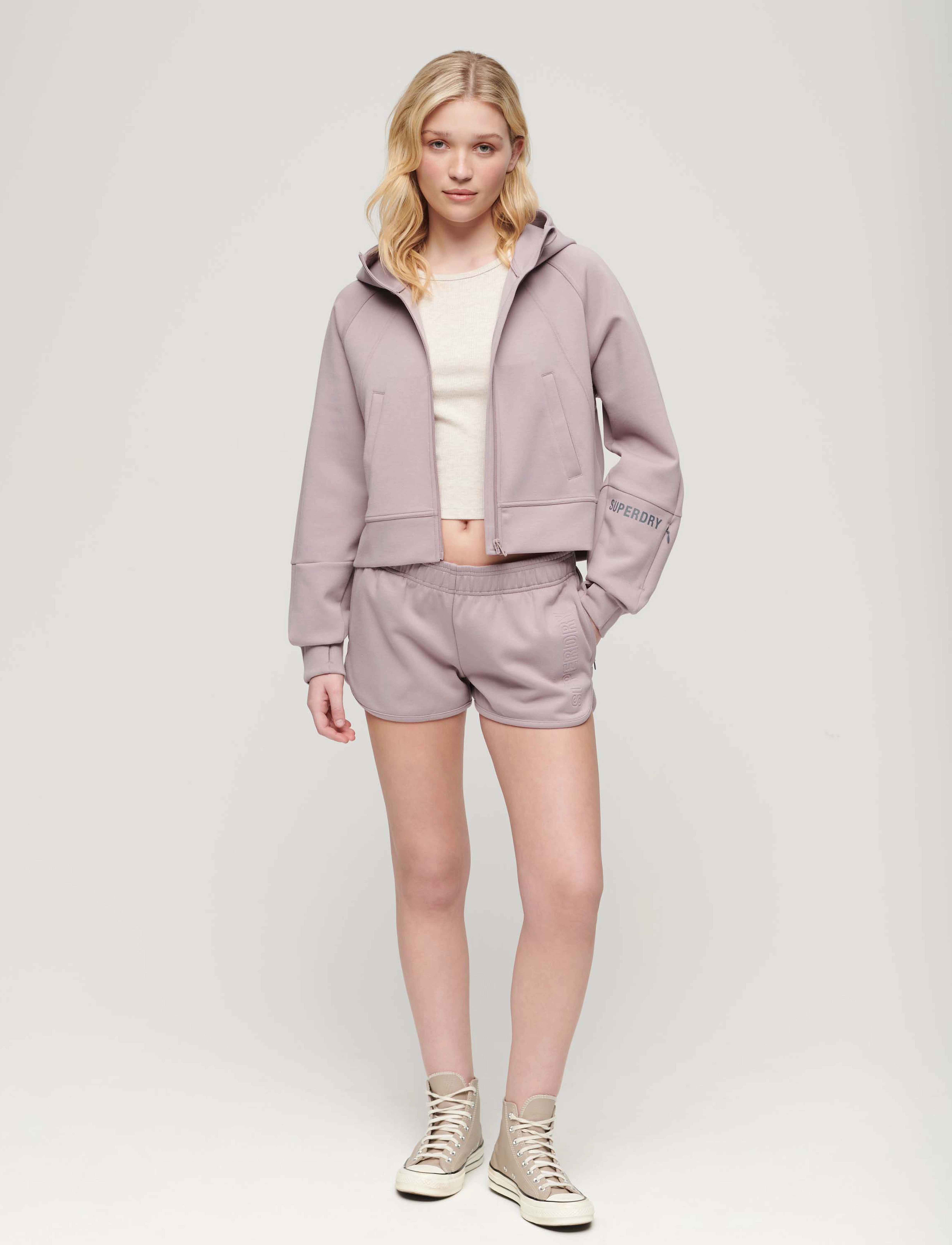 Superdry Sport - SPORT TECH RELAXED ZIPHOOD - quail purple - 4