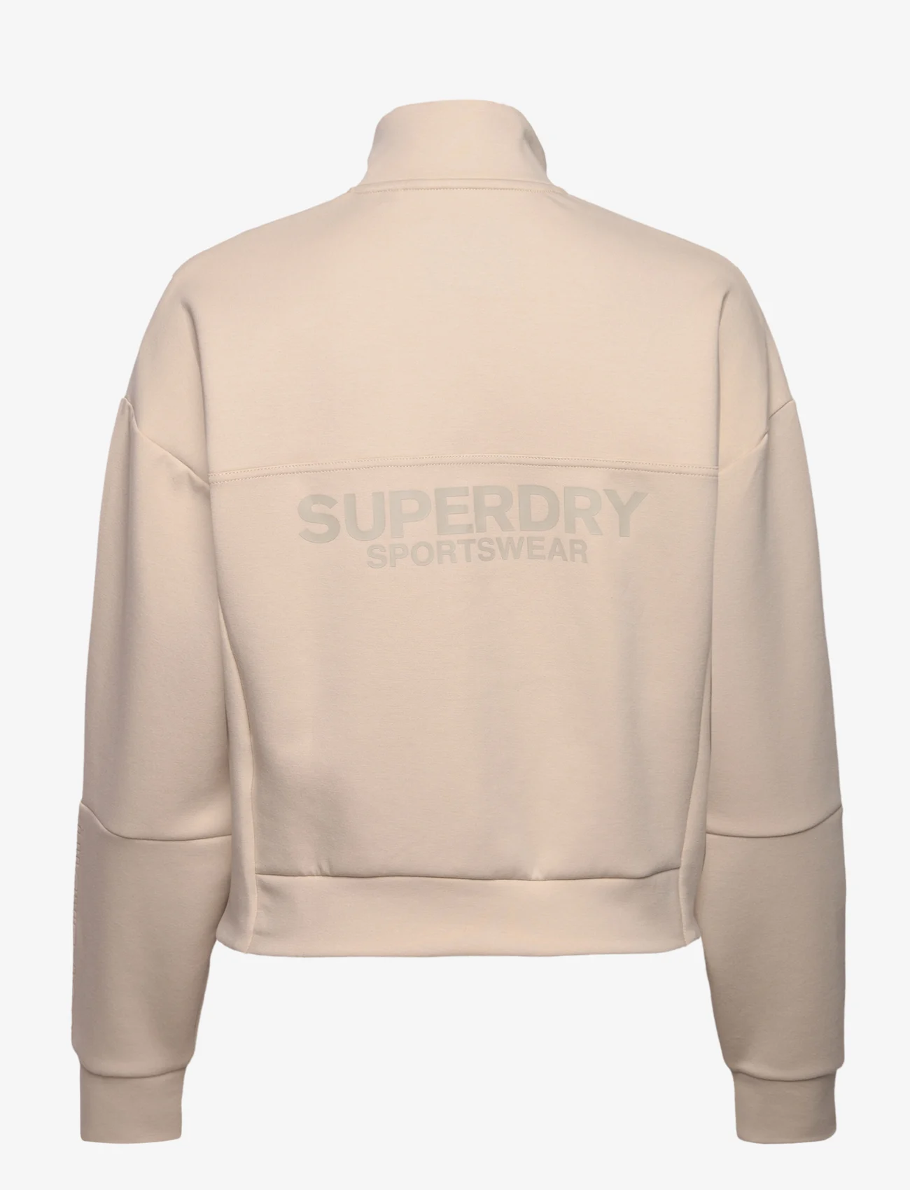 Superdry Sport - SPORT TECH RELAXED HALF ZIP - sweatshirts - pelican beige - 1