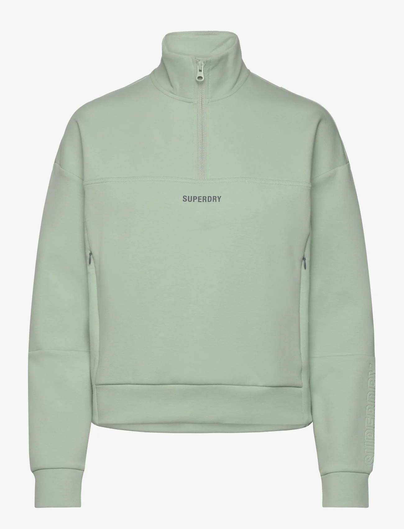 Superdry Sport - SPORT TECH RELAXED HALF ZIP - sweatshirts - sea green - 0