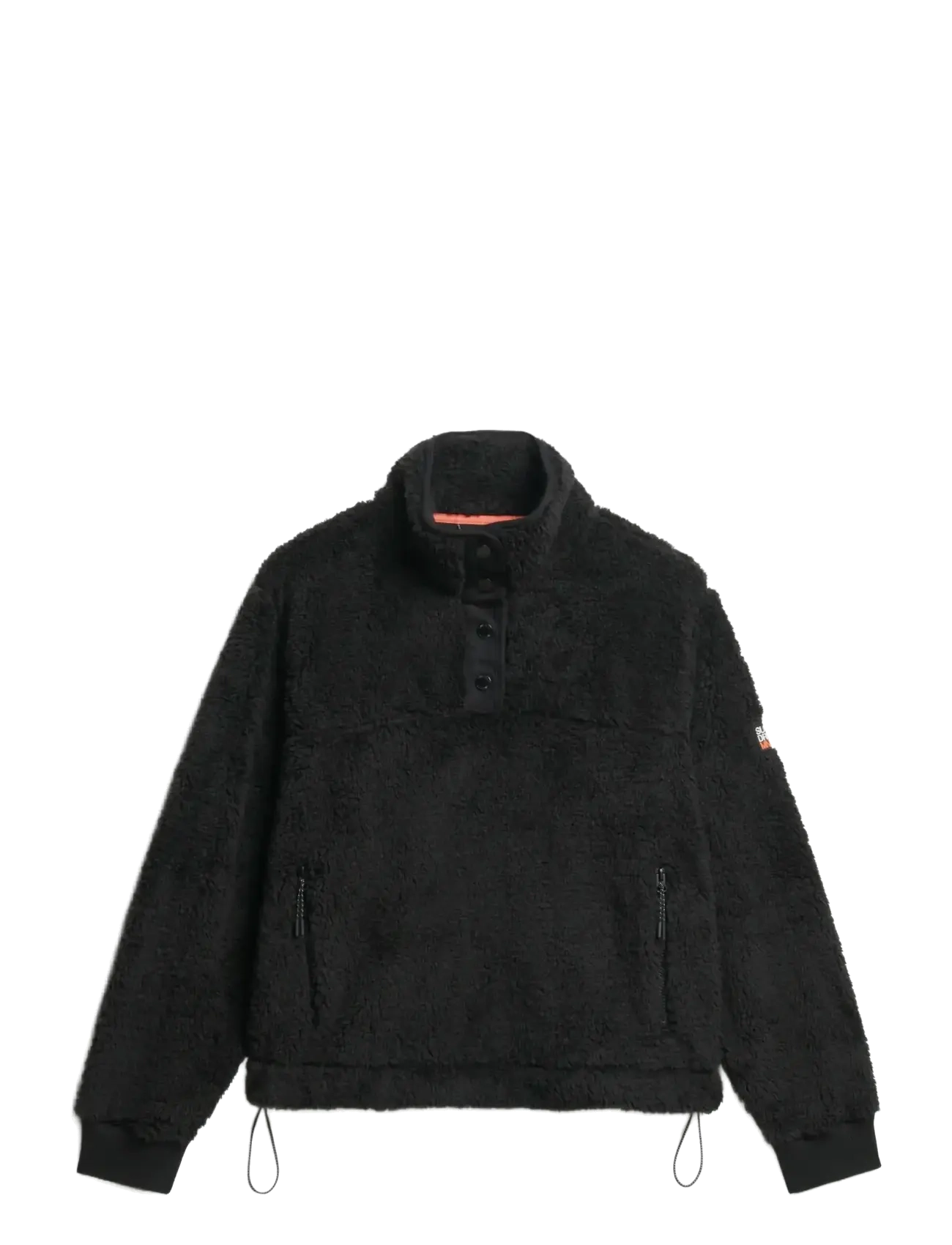 SUPERDRY SPORT Super Soft Henley Schwarz - XL - Damen