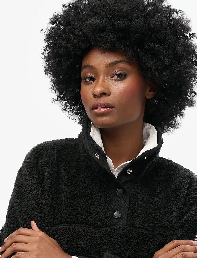 Superdry Sport - SUPER SOFT HENLEY - kampsunid ja vahekihid - black - 2