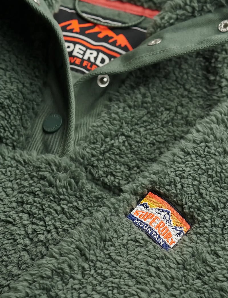 Superdry Sport - SUPER SOFT HENLEY - fleece & mellanlager - laurel khaki - 2
