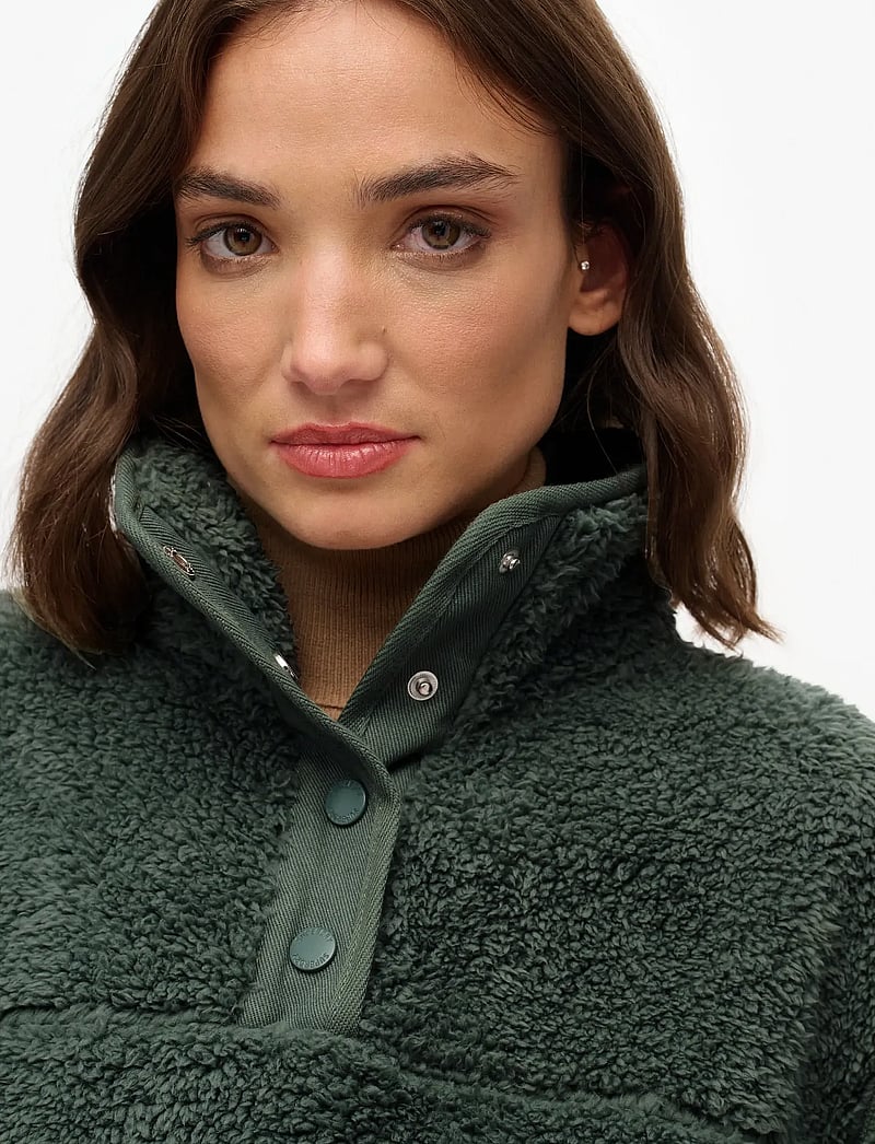 Superdry Sport - SUPER SOFT HENLEY - fleece & mellanlager - laurel khaki - 3