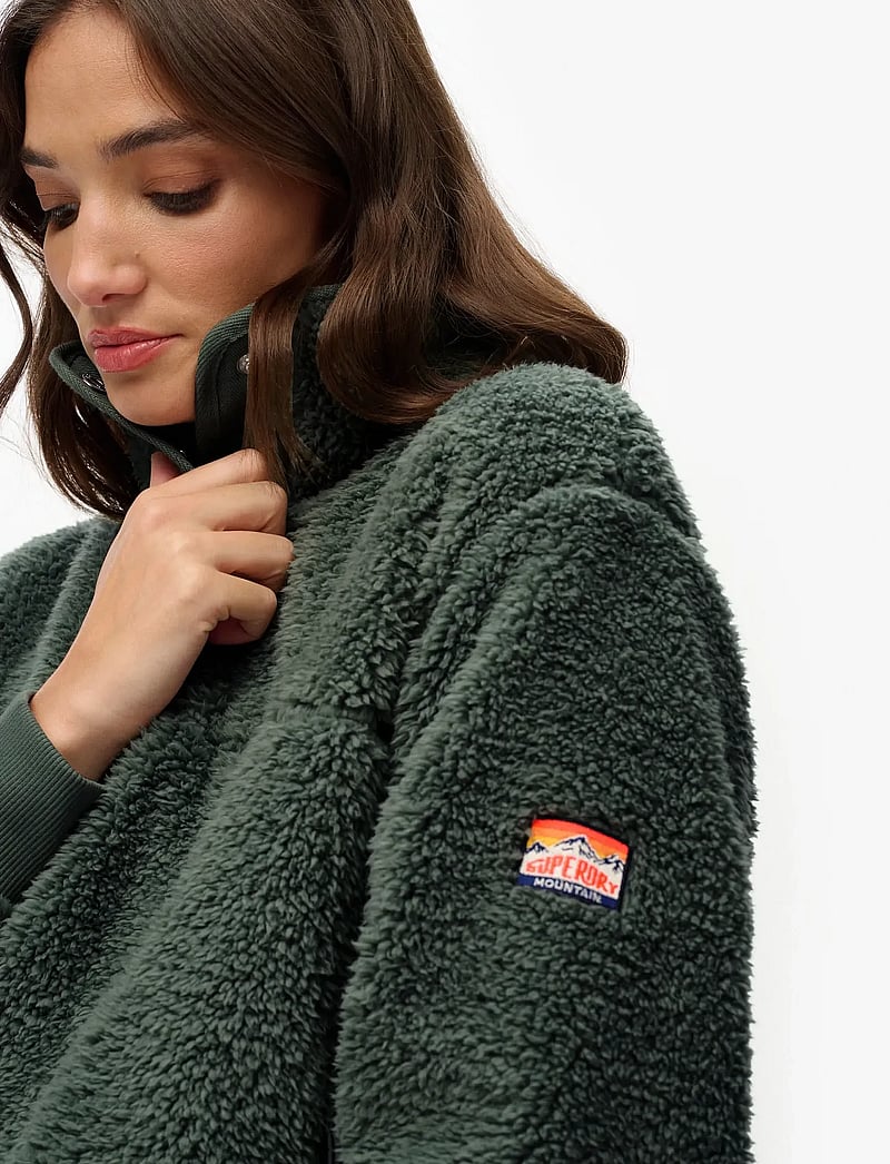 Superdry Sport - SUPER SOFT HENLEY - fleece & mellanlager - laurel khaki - 4