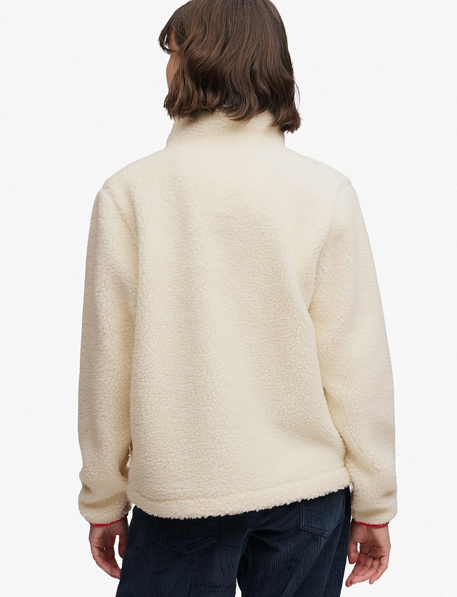 Superdry Sport - HERITAGE ZIP THROUGH FLEECE - oberteile - cream - 2