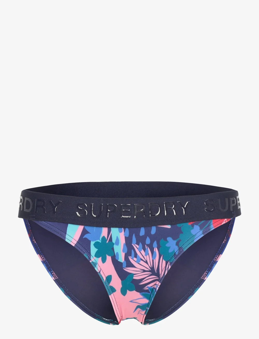 Superdry Sport - LOGO CLASSIC BIKINI BOTTOMS - sport-bademode - tropical stencil blue print - 1