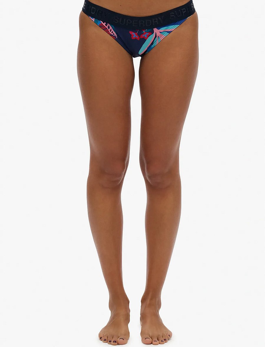 Superdry Sport - LOGO CLASSIC BIKINI BOTTOMS - sport-bademode - tropical stencil blue print - 3
