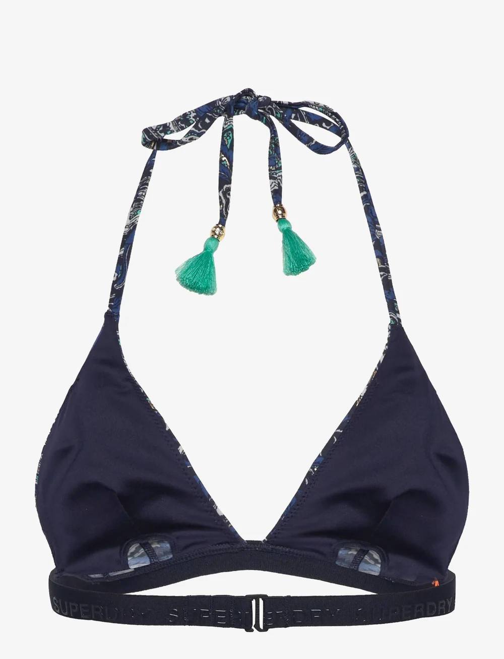 Superdry Sport - PRINT TRIANGLE BIKINI TOP - bikinis - navy leaf paisley - 2
