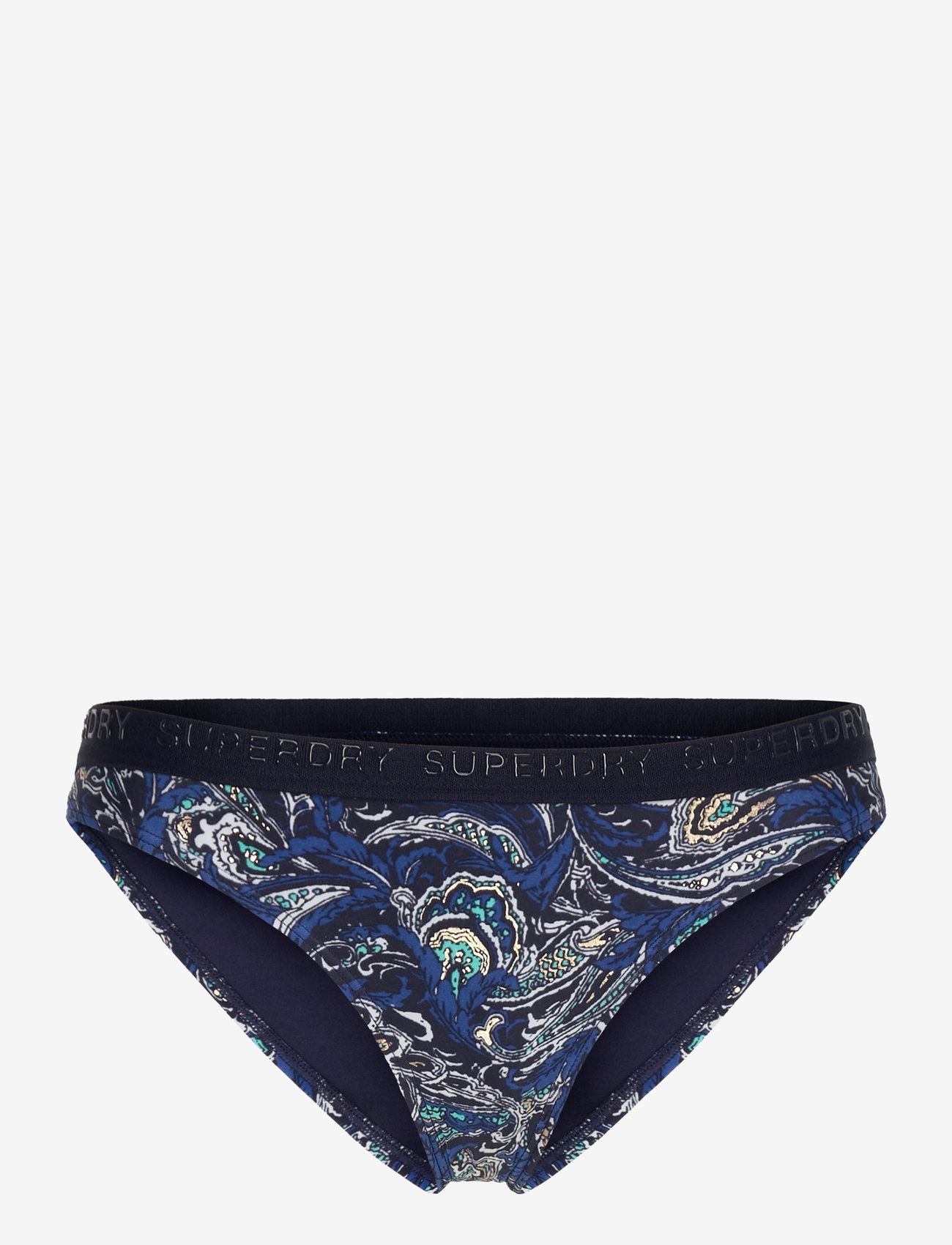 Superdry Sport - PRINT CLASSIC BIKINI BOTTOM - sportlikud ujumisriided - navy leaf paisley - 1
