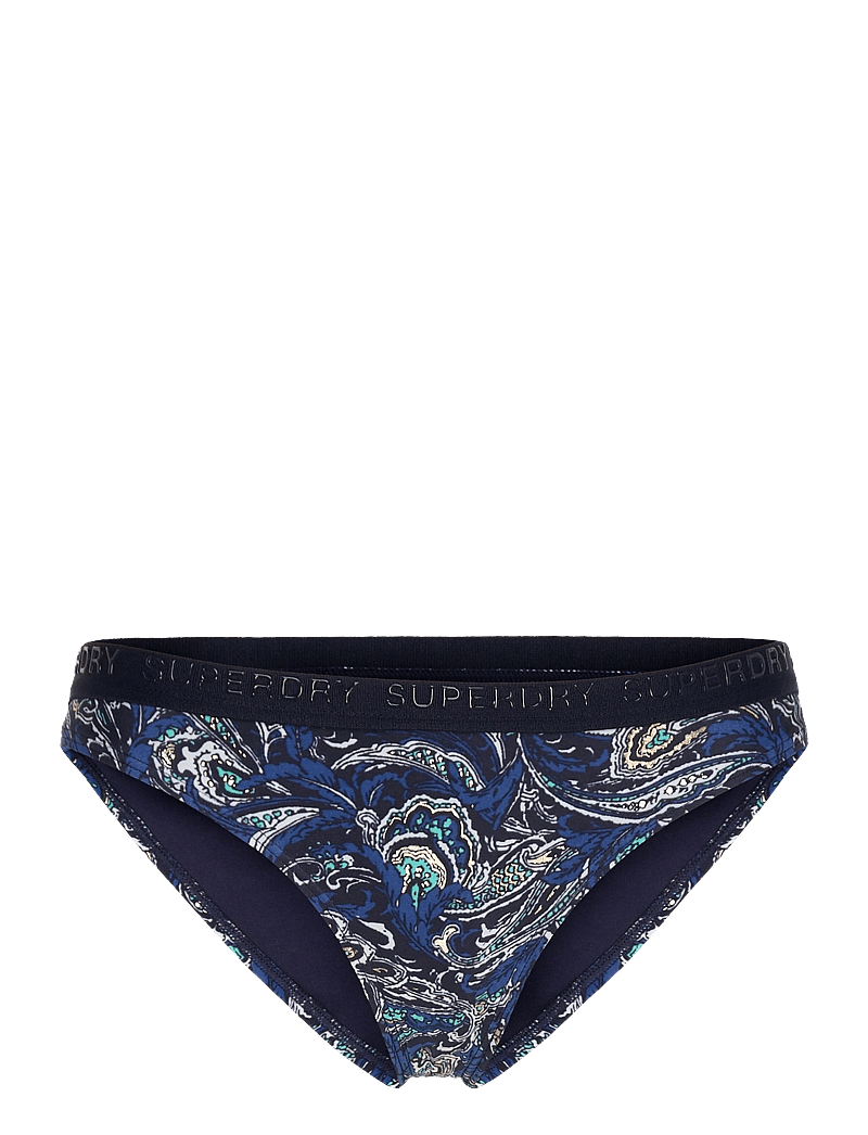 Superdry Sport - PRINT CLASSIC BIKINI BOTTOM - sports swimwear - navy leaf paisley - 1