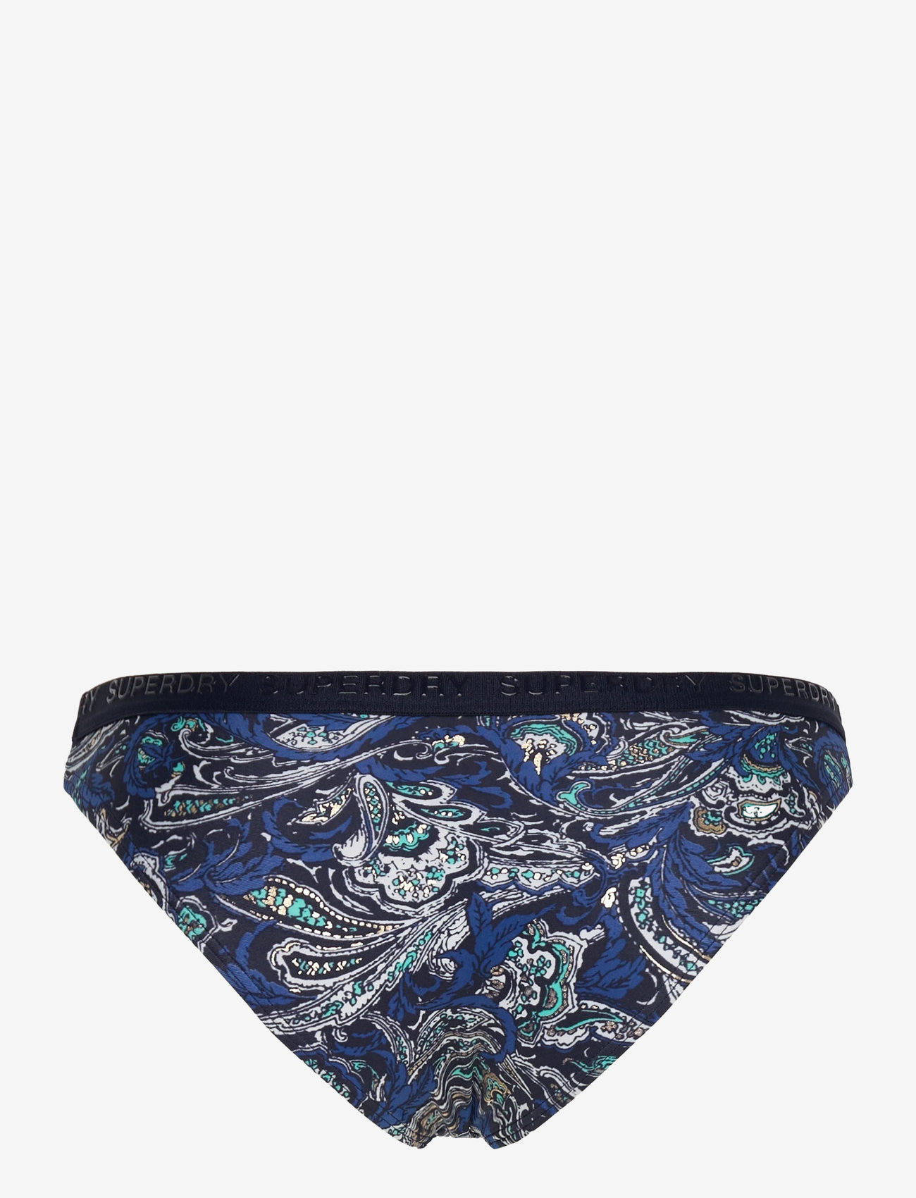 Superdry Sport - PRINT CLASSIC BIKINI BOTTOM - sportlikud ujumisriided - navy leaf paisley - 2