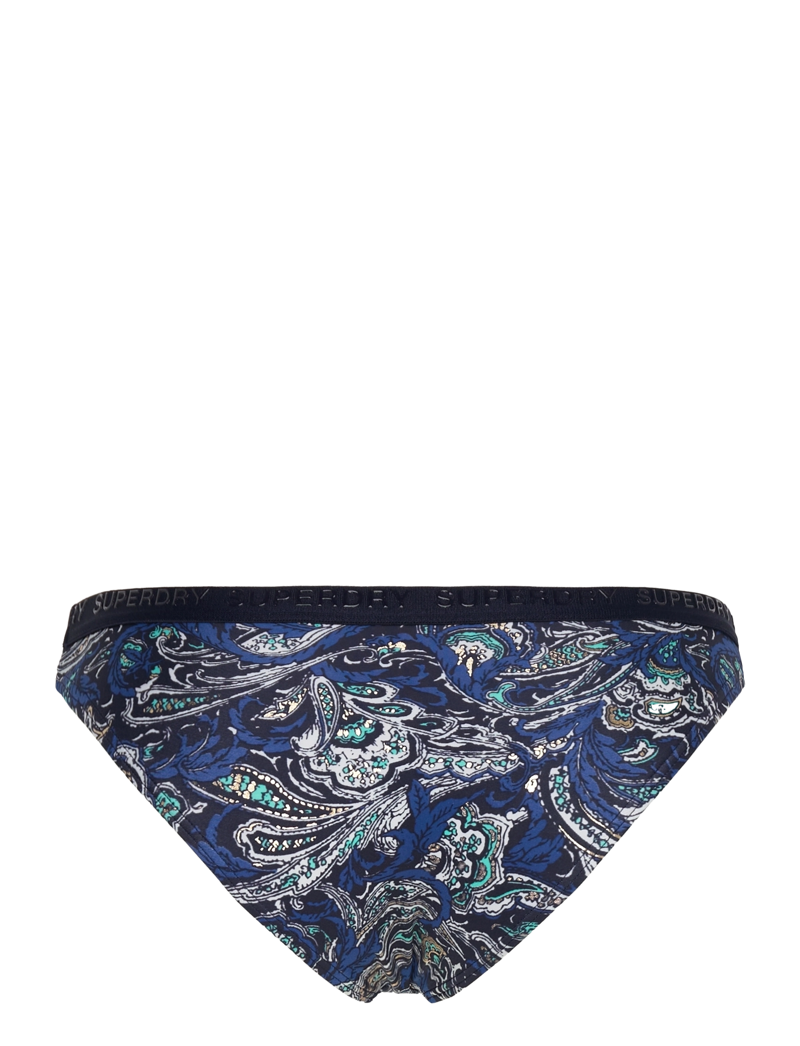 Superdry Sport - PRINT CLASSIC BIKINI BOTTOM - sportiga badkläder - navy leaf paisley - 2