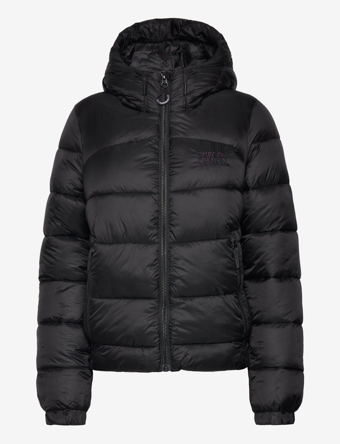 Superdry Sport - SPORTS PUFFER BOMBER JACKET - down jackets - black - 1
