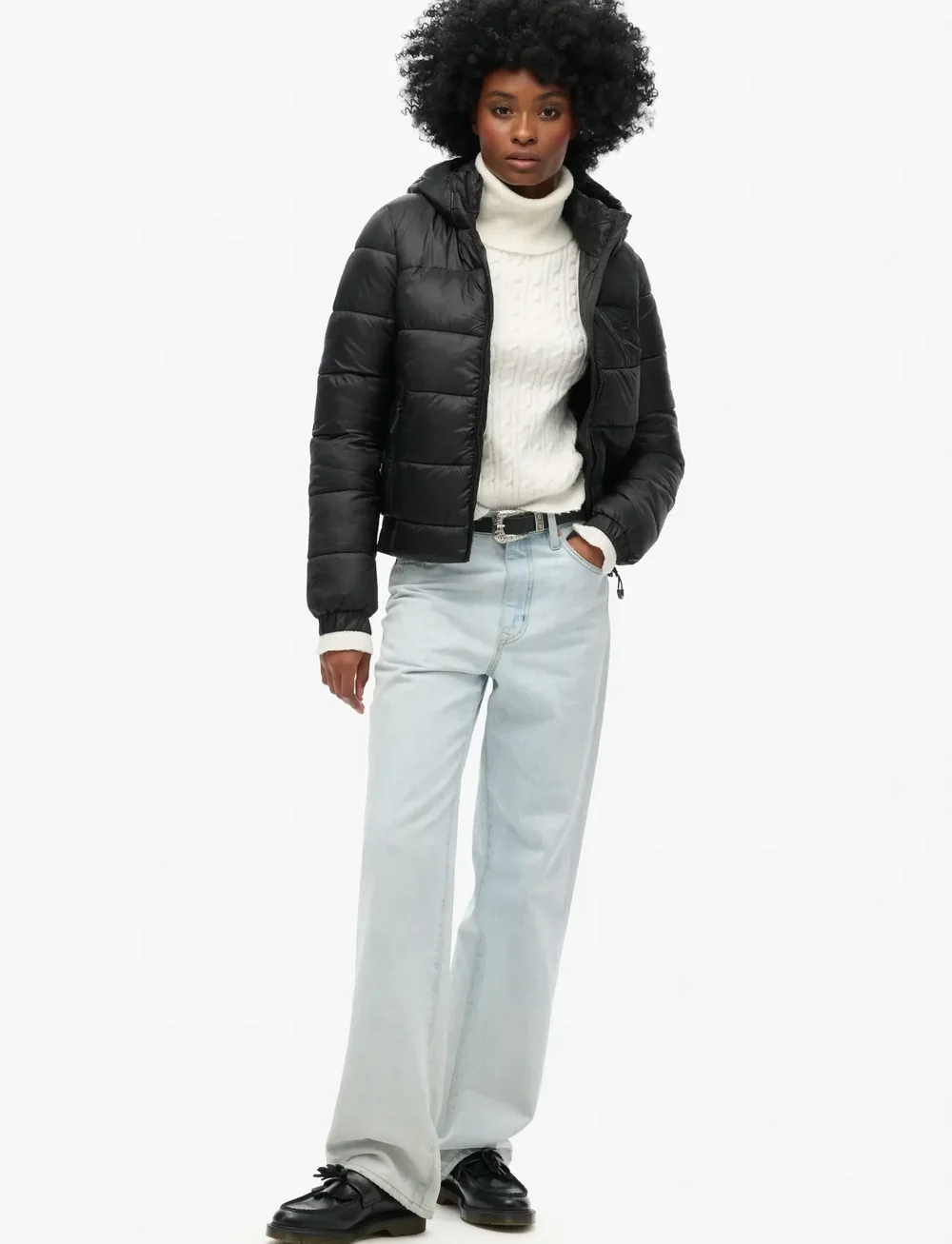 Superdry Sport - SPORTS PUFFER BOMBER JACKET - winterjacken - black - 3