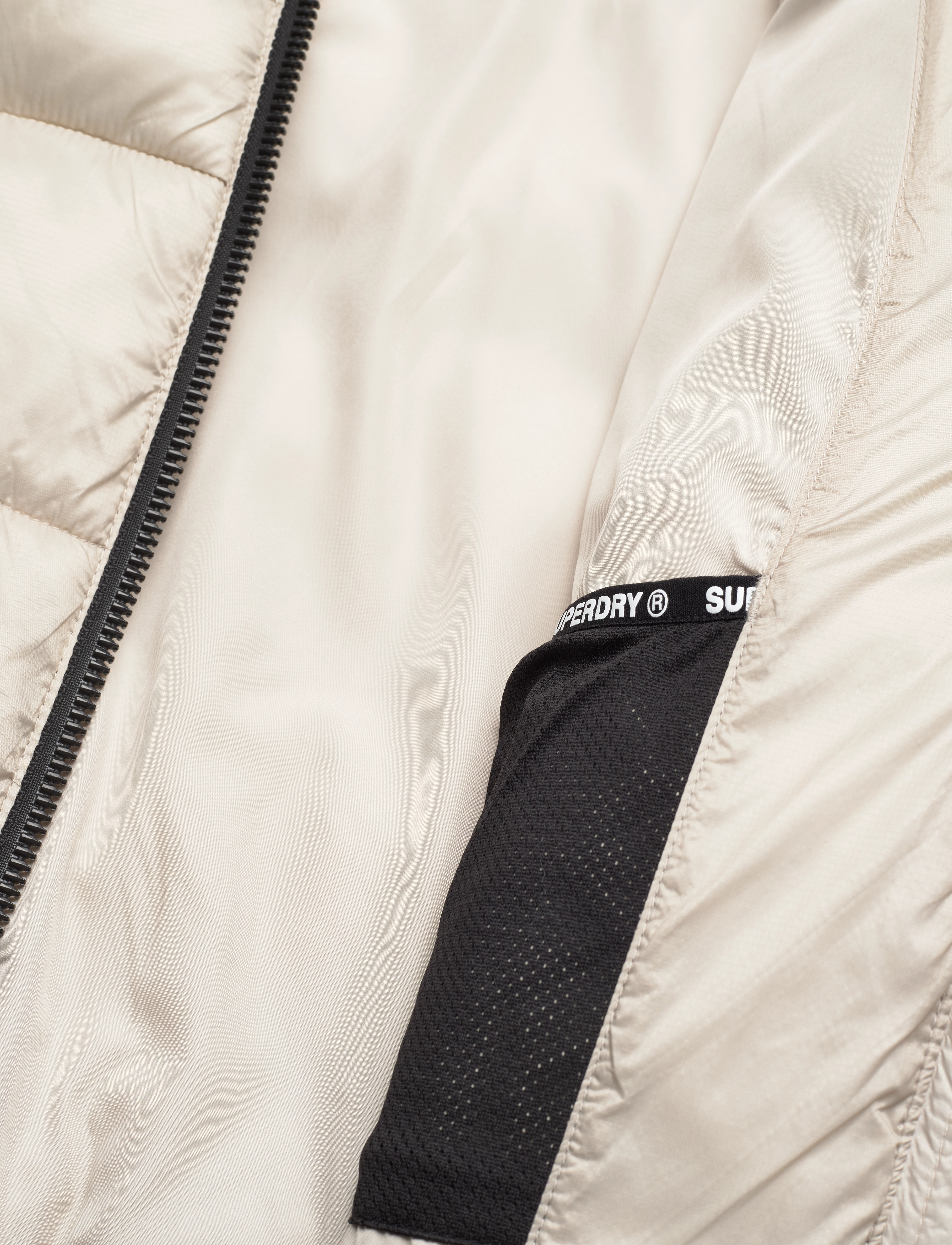Superdry Sport - SPORTS PUFFER BOMBER JACKET - down- & padded jackets - pelican beige - 4