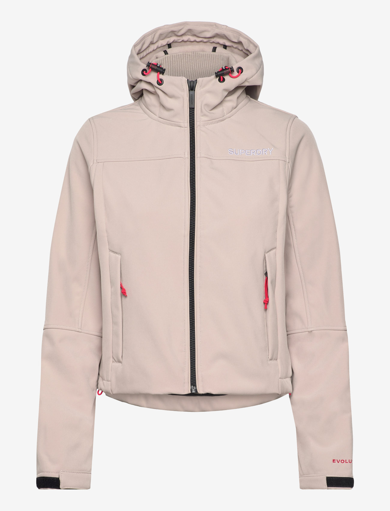 Superdry Sport - HOODED SOFT SHELL TREKKER JKT - friluftsjackor - chateau grey - 1
