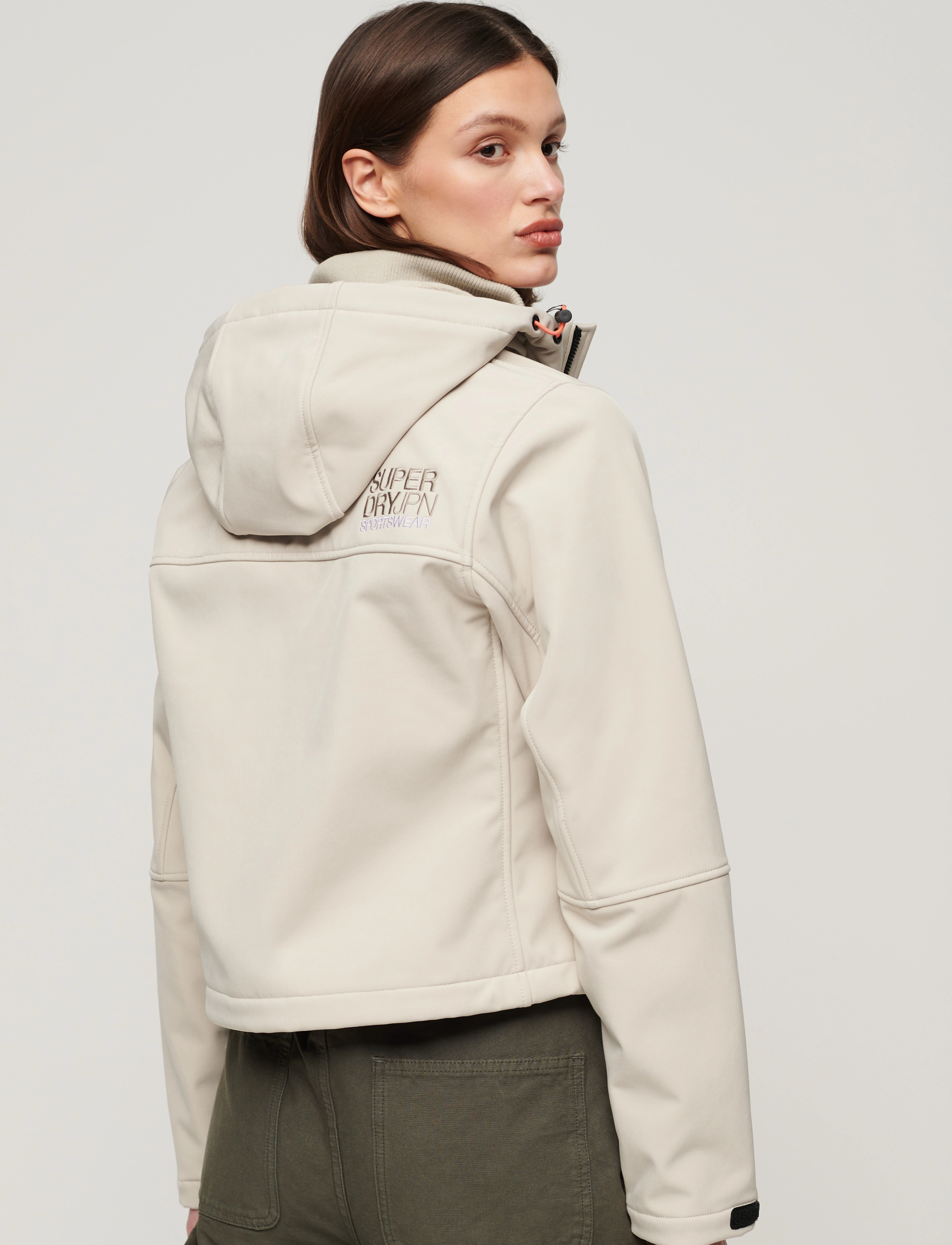 Superdry Sport - HOODED SOFT SHELL TREKKER JKT - chateau grey - 3
