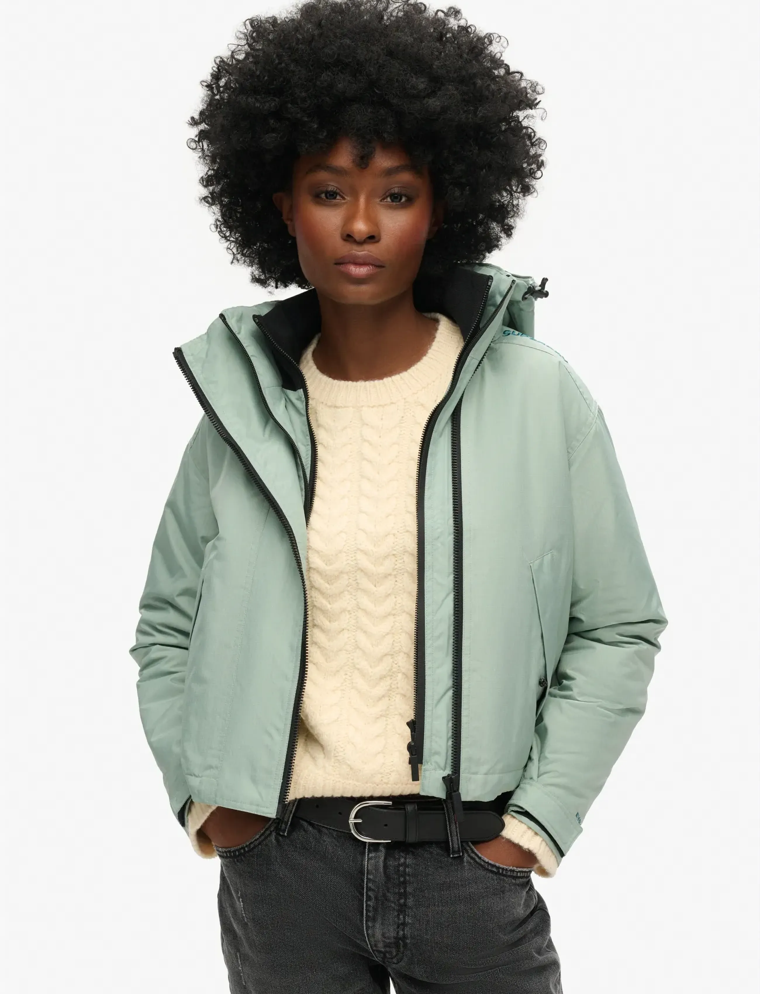 Superdry Sport Code Windcheater Jacket, M, Green, Jakker > Vatteret Jakke, Dame