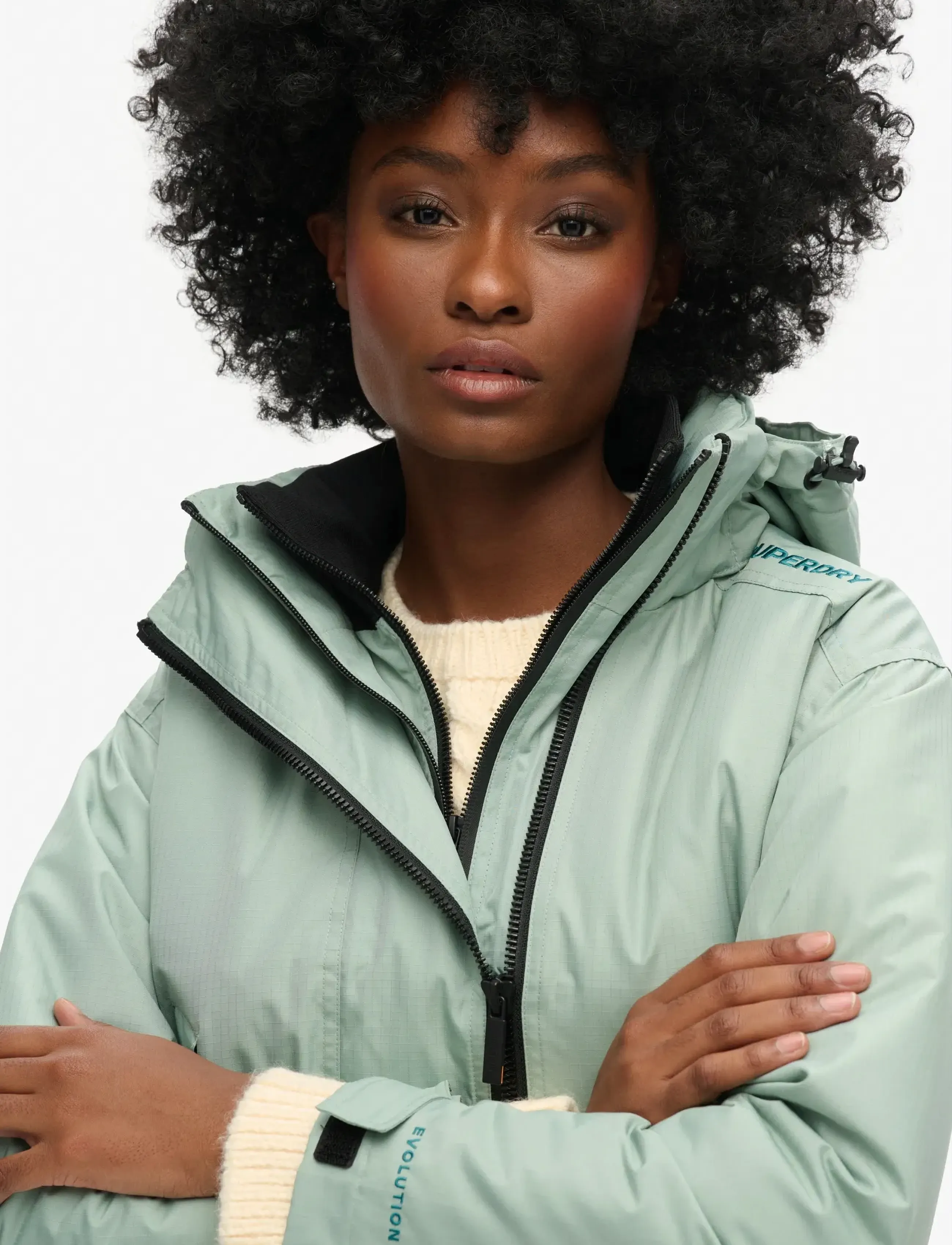 Superdry Sport - CODE WINDCHEATER JACKET - talvejoped - light jade green - 4