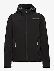 Superdry Sport - HOODED SOFTSHELL JACKET - down- & padded jackets - black - 0