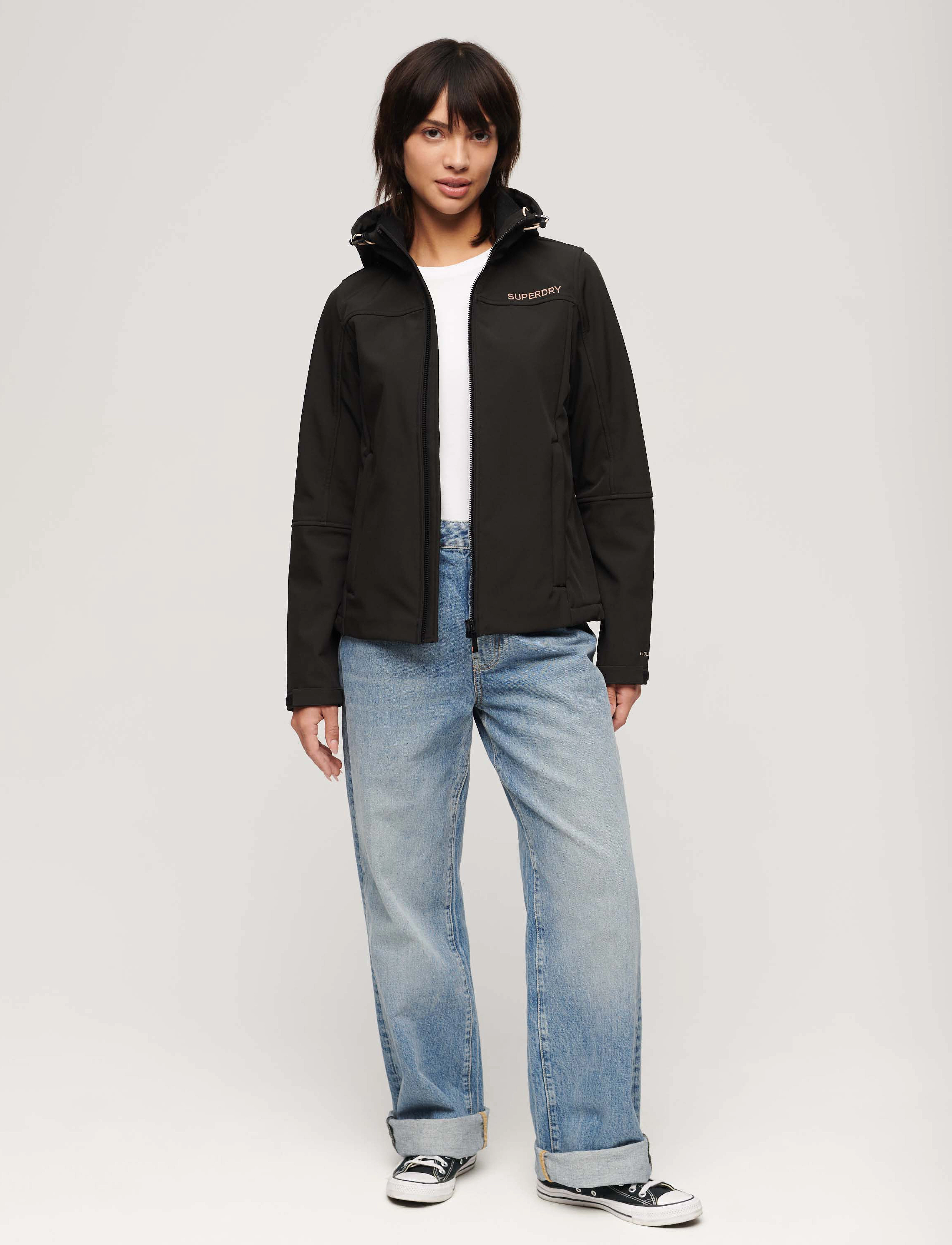 Superdry Sport - HOODED SOFTSHELL JACKET - black - 3