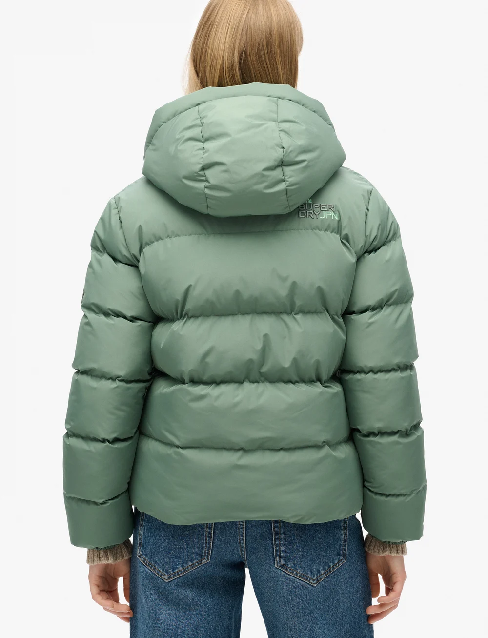 Superdry Sport - HOODED SPORTS PUFFER JACKET - friluftsjakker - laurel khaki - 4