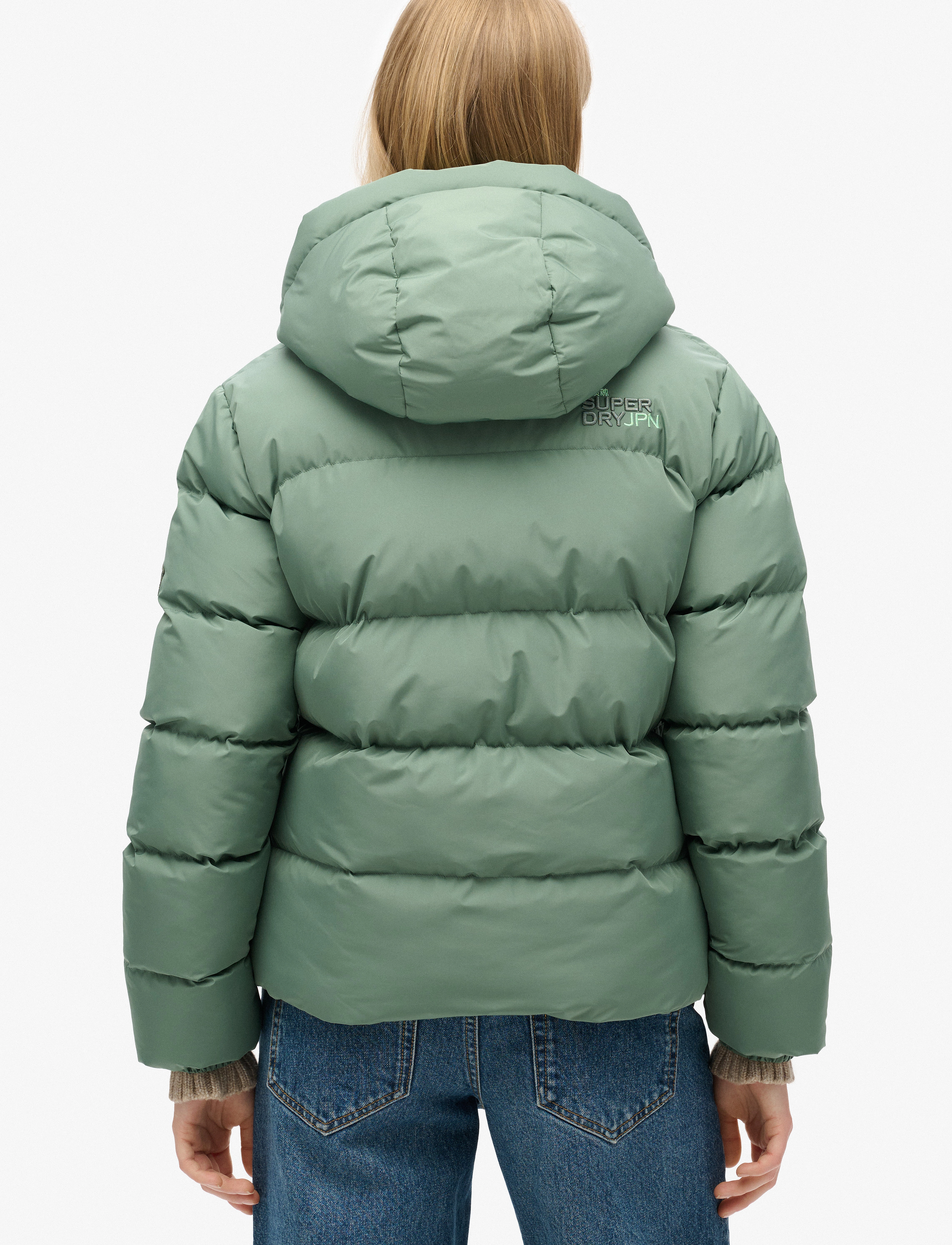 Superdry Sport - HOODED SPORTS PUFFER JACKET - laurel khaki - 4