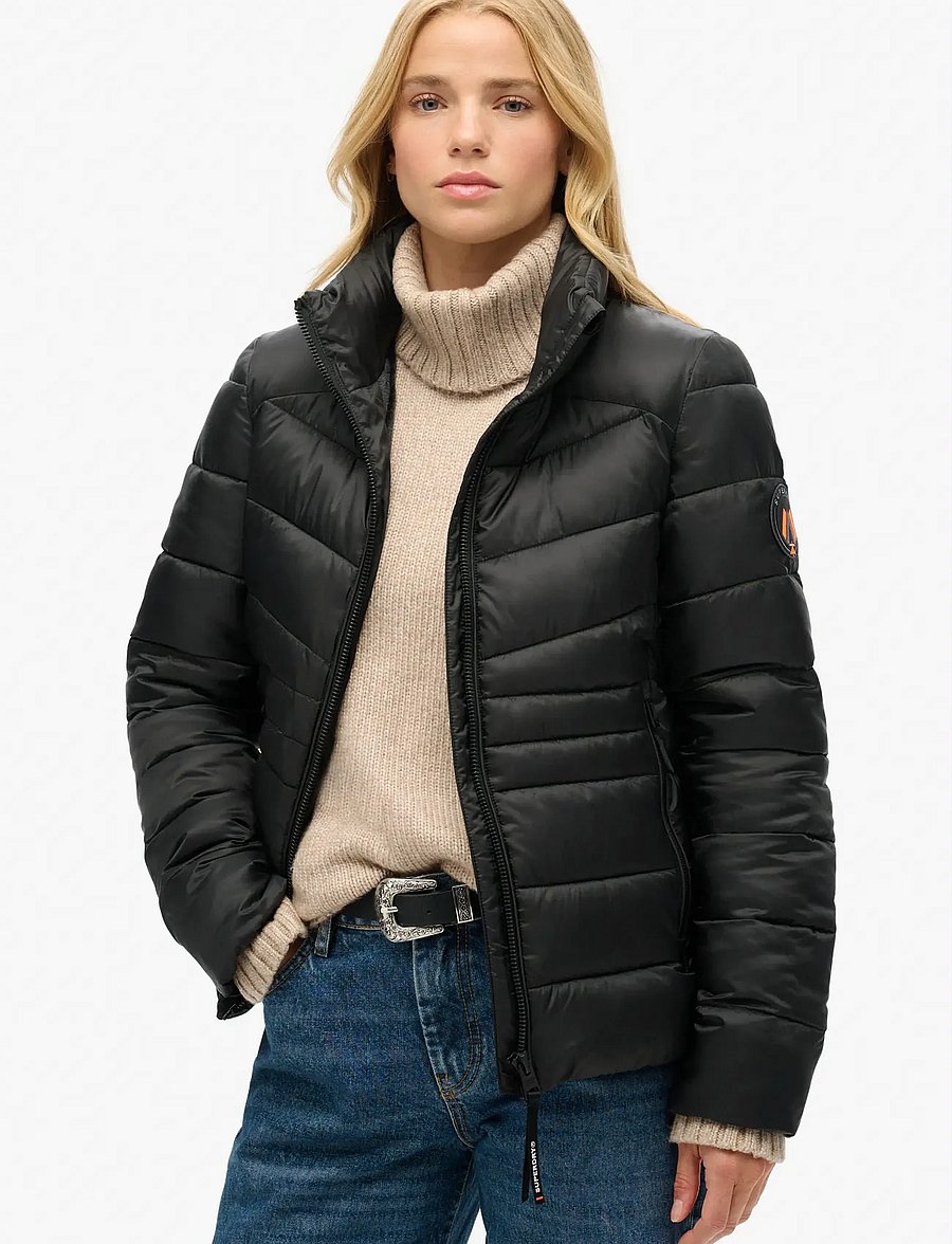 Superdry Sport - FUJI QUILT PADDED JACKET - winterjacken - black - 0