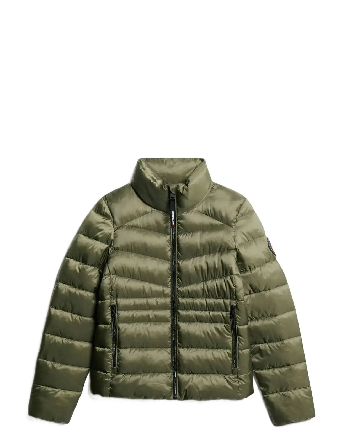 Superdry Sport FUJI QUILT PADDED JACKET - Tøj - DUSTY OLIVE GREEN / khaki/green