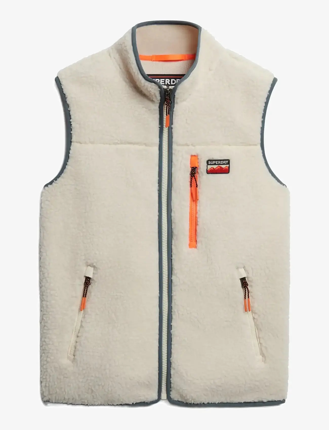 Superdry Sport - OUTDOOR FLEECE GILET - frühlingsjacken - ecru - 1