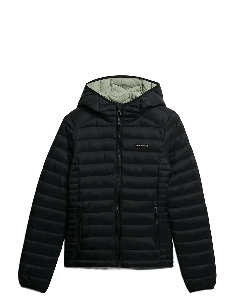 Superdry Sport - HOODED FUJI LITE PADDED JACKET - vinterjakker - black - 1