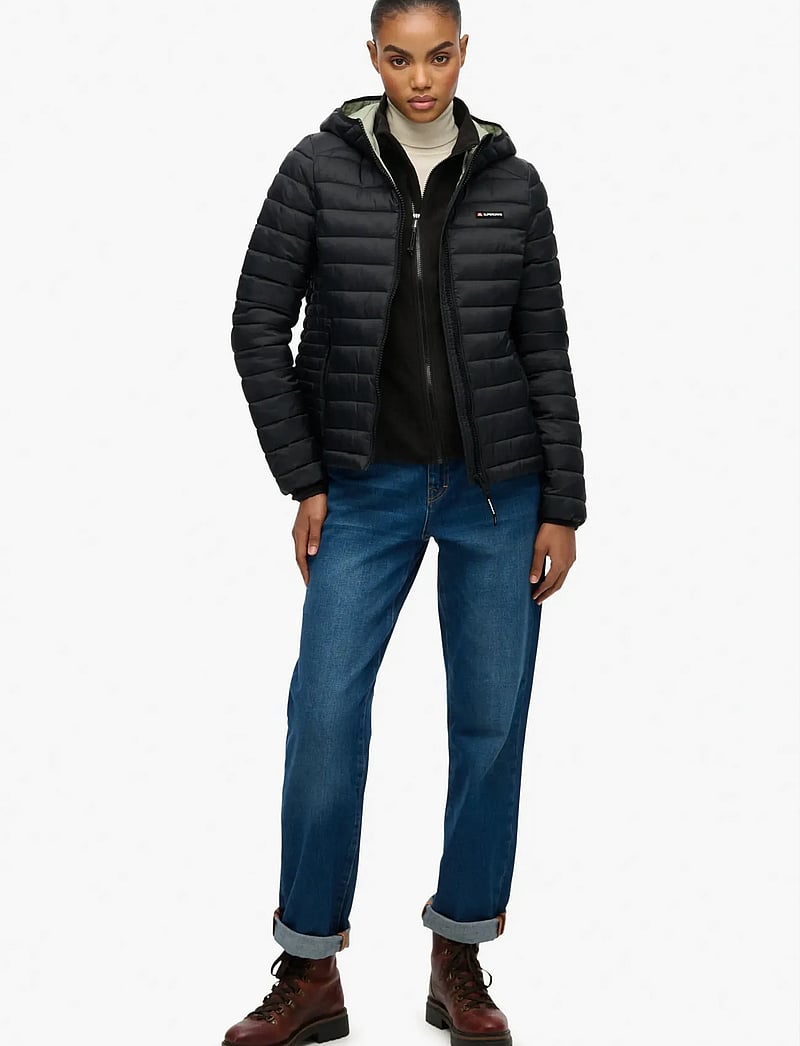 Superdry Sport - HOODED FUJI LITE PADDED JACKET - vinterjakker - black - 5