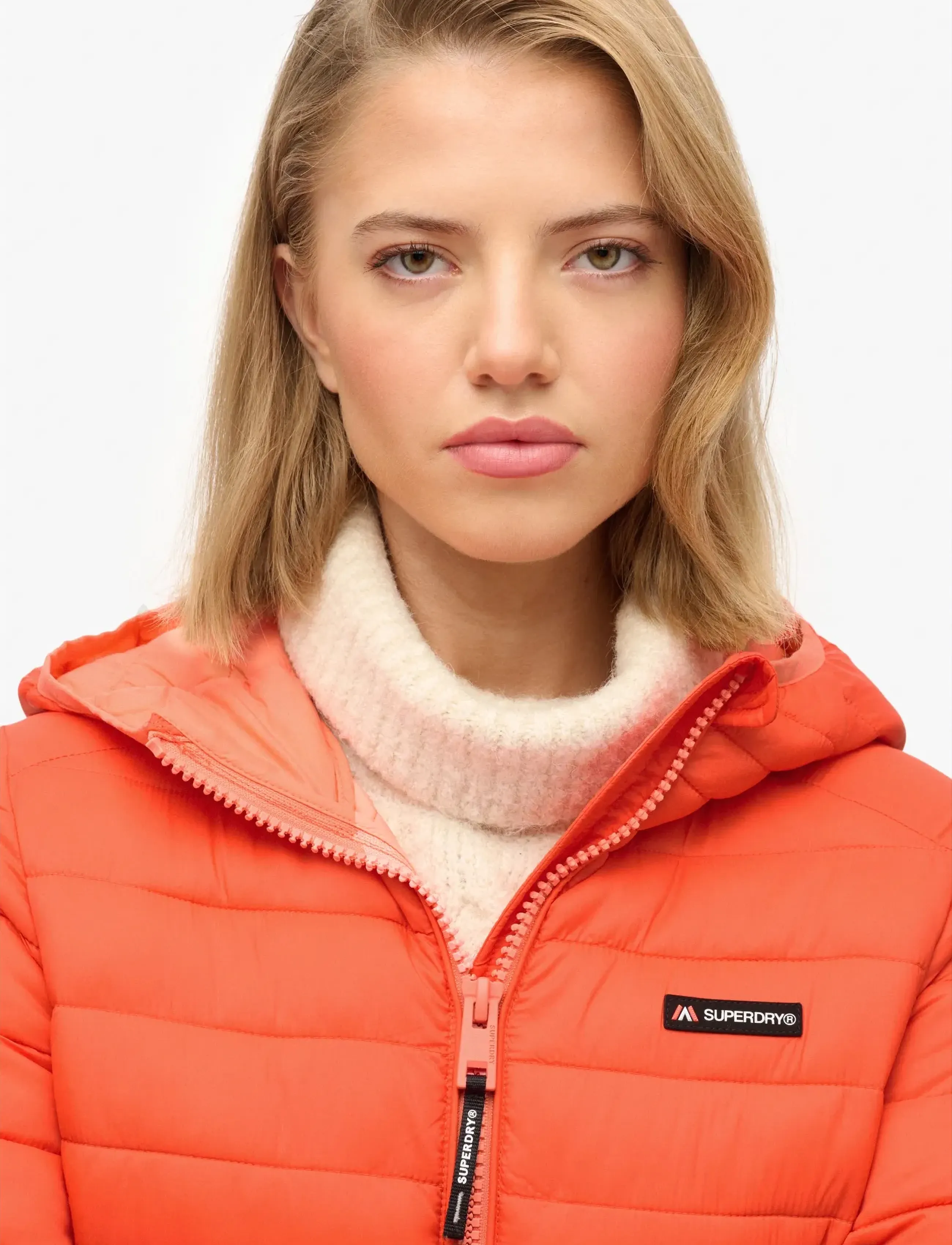 Superdry Sport - HOODED FUJI LITE PADDED JACKET - kurtki zimowe - hot coral - 2