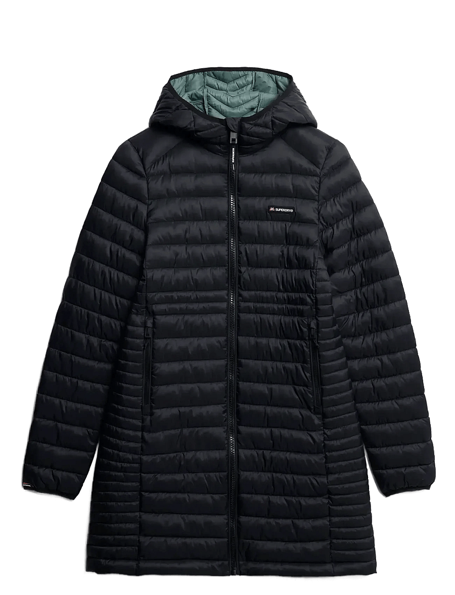 Superdry Sport - HOOD FUJI LITE MID PADDED JKT - vinterjackor - black - 1