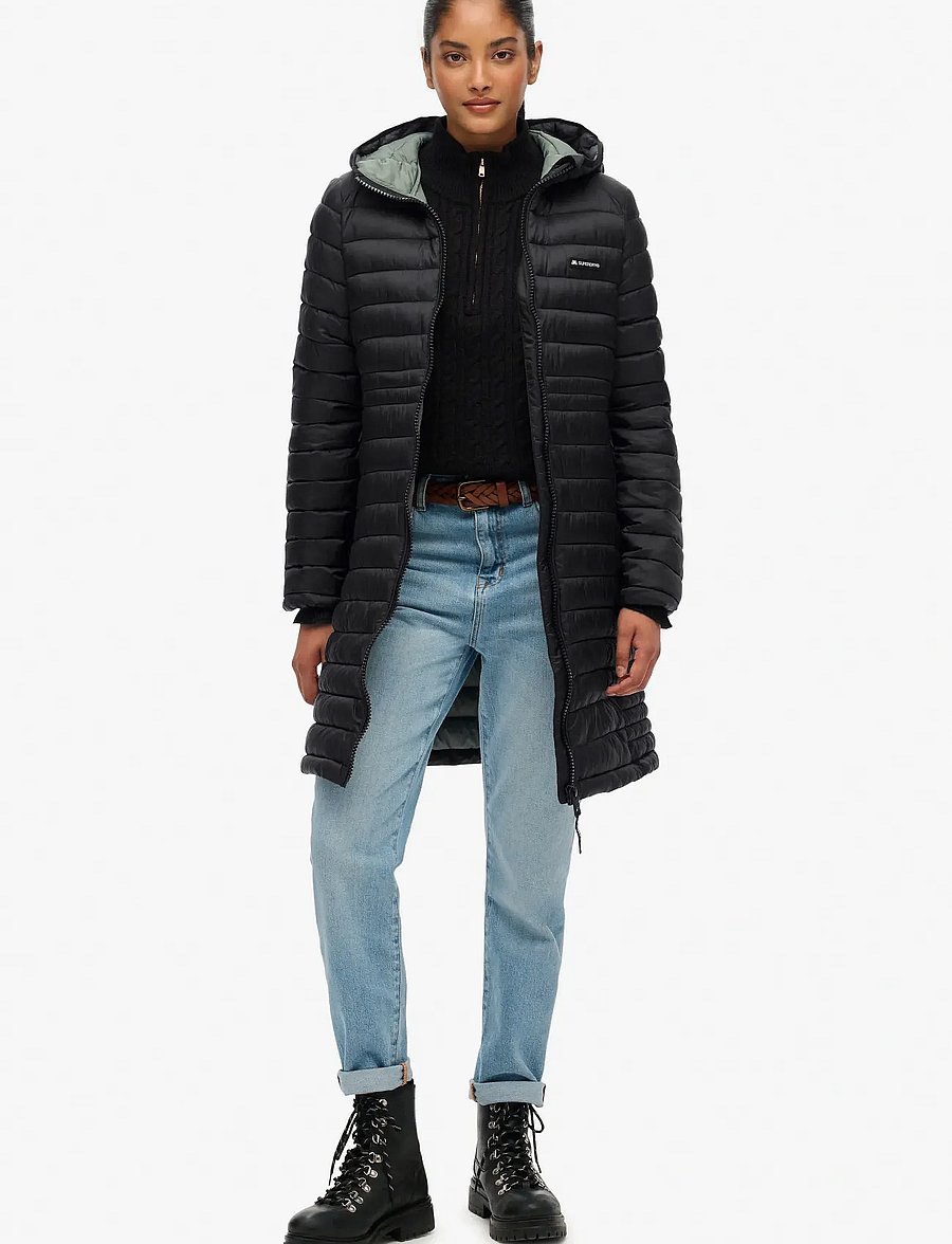 Superdry Sport - HOOD FUJI LITE MID PADDED JKT - vinterjackor - black - 5