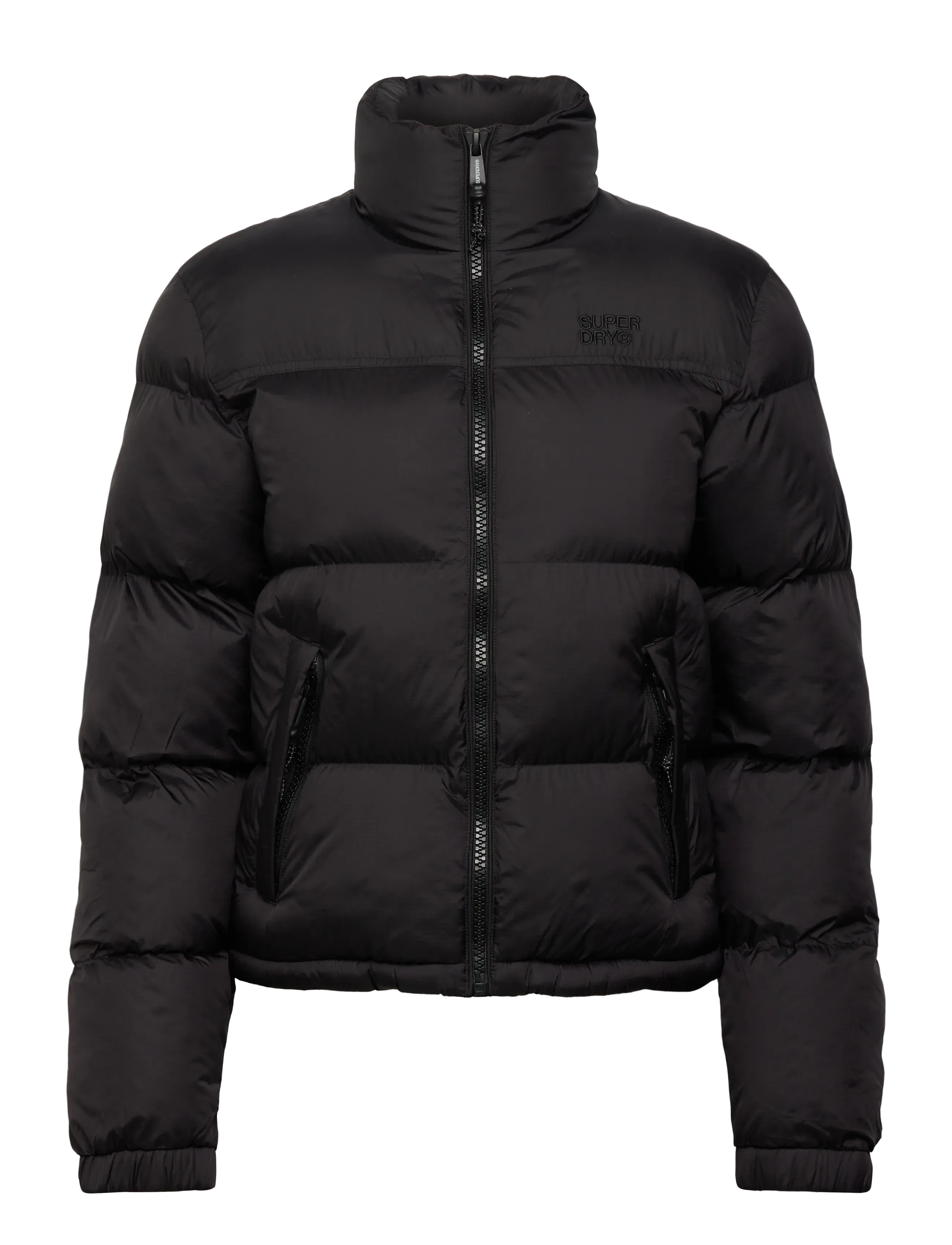 SUPERDRY SPORT Non Hooded Tech Gefüttert Jkt Schwarz - L - Damen