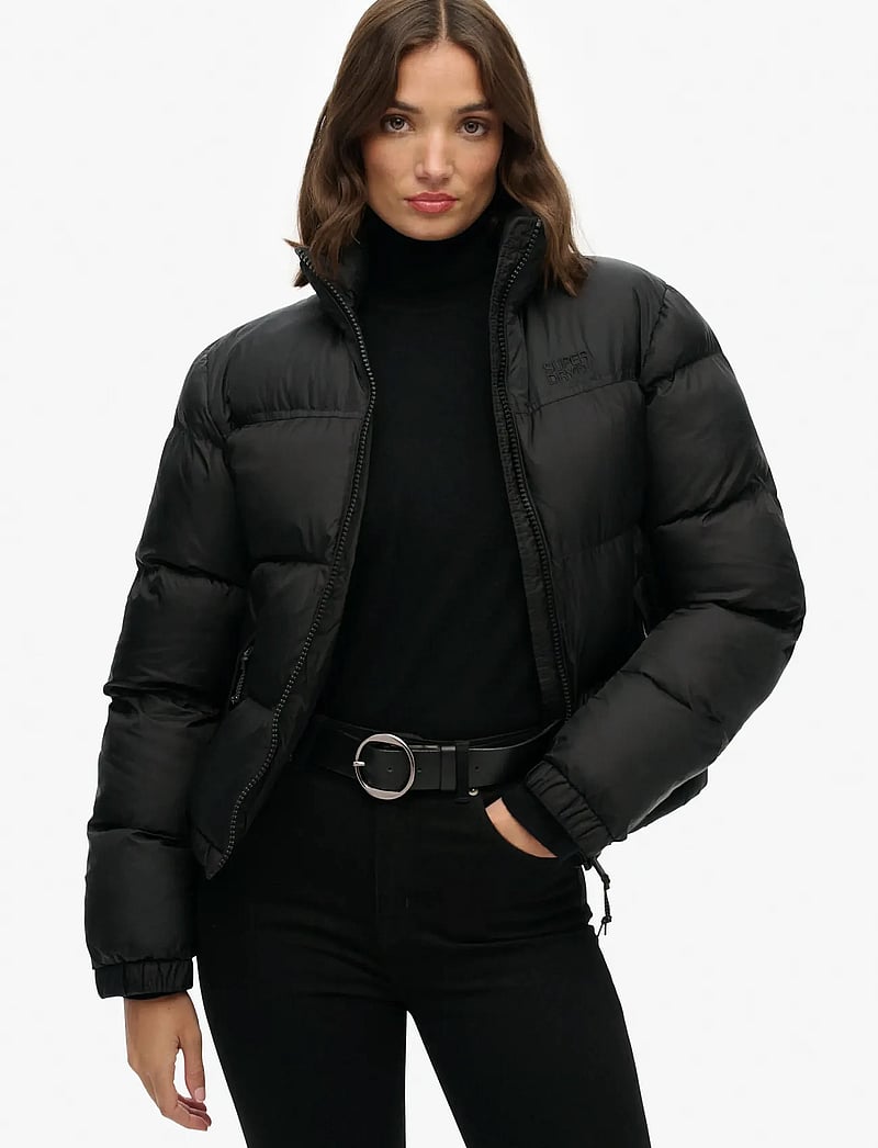 Superdry Sport - NON HOODED TECH PADDED JKT - kurtki zimowe - black - 0