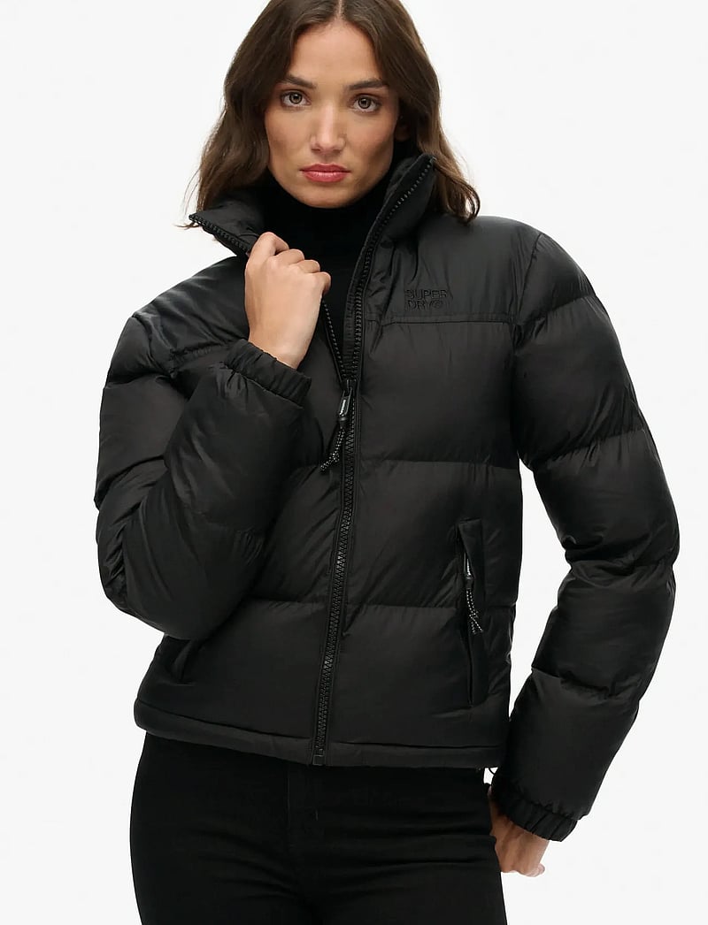 Superdry Sport - NON HOODED TECH PADDED JKT - kurtki zimowe - black - 4