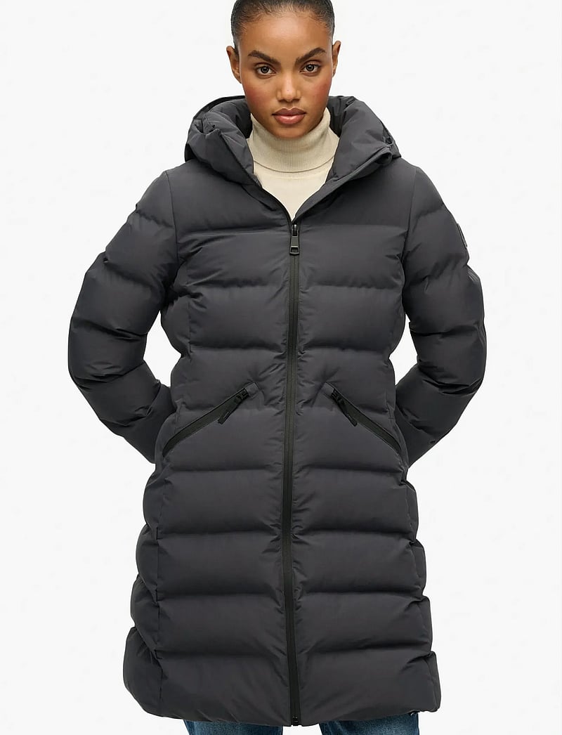 Superdry Sport - CITY MID PADDED JACKET - dunfrakker - ebony - 4