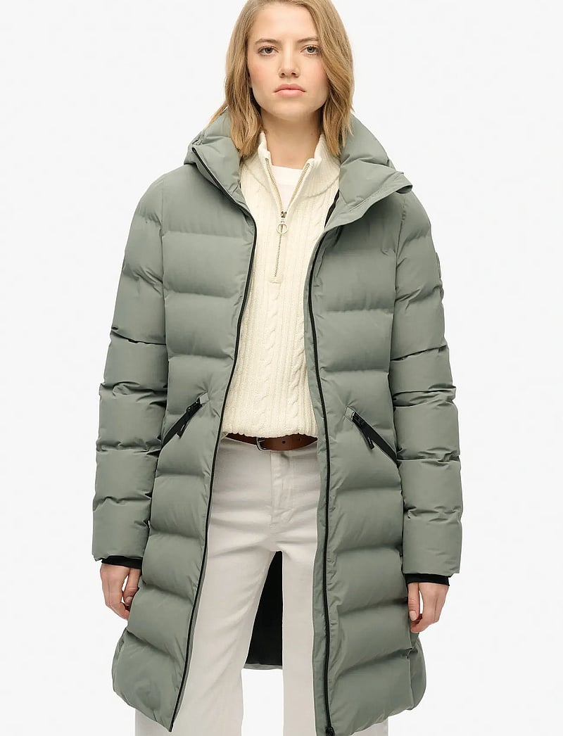 Superdry Sport - CITY MID PADDED JACKET - talvejoped - freestyle green - 0