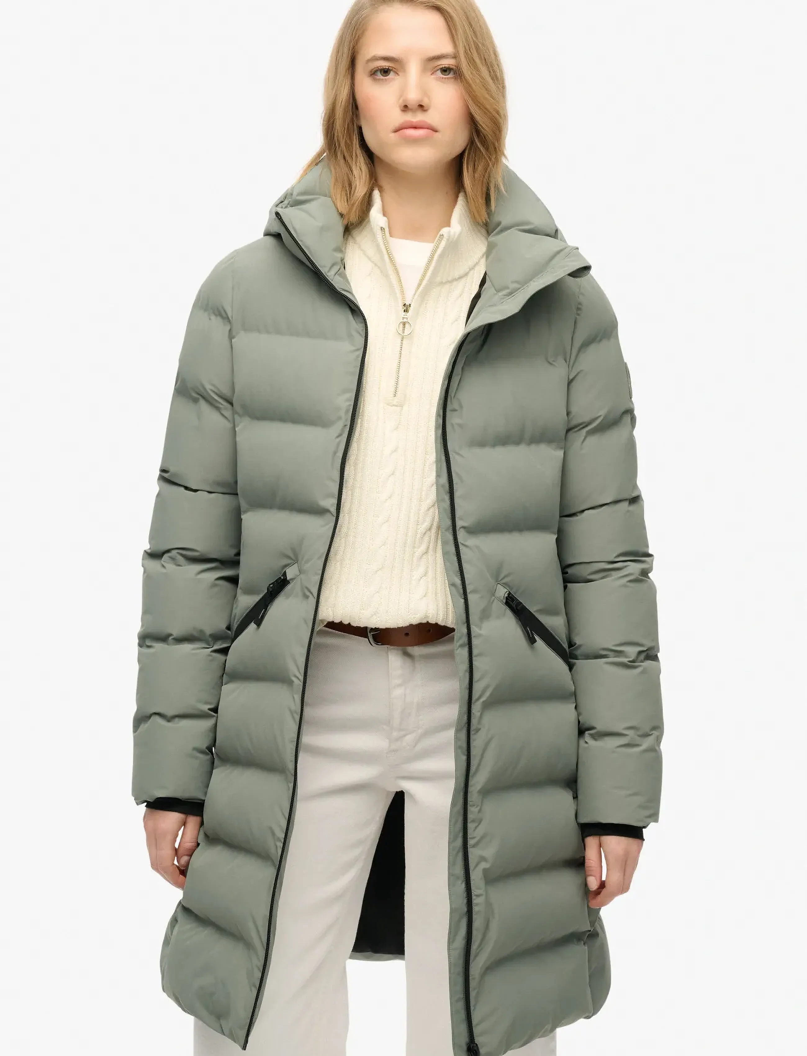 Superdry Sport - CITY MID PADDED JACKET - winterjacken - freestyle green - 0