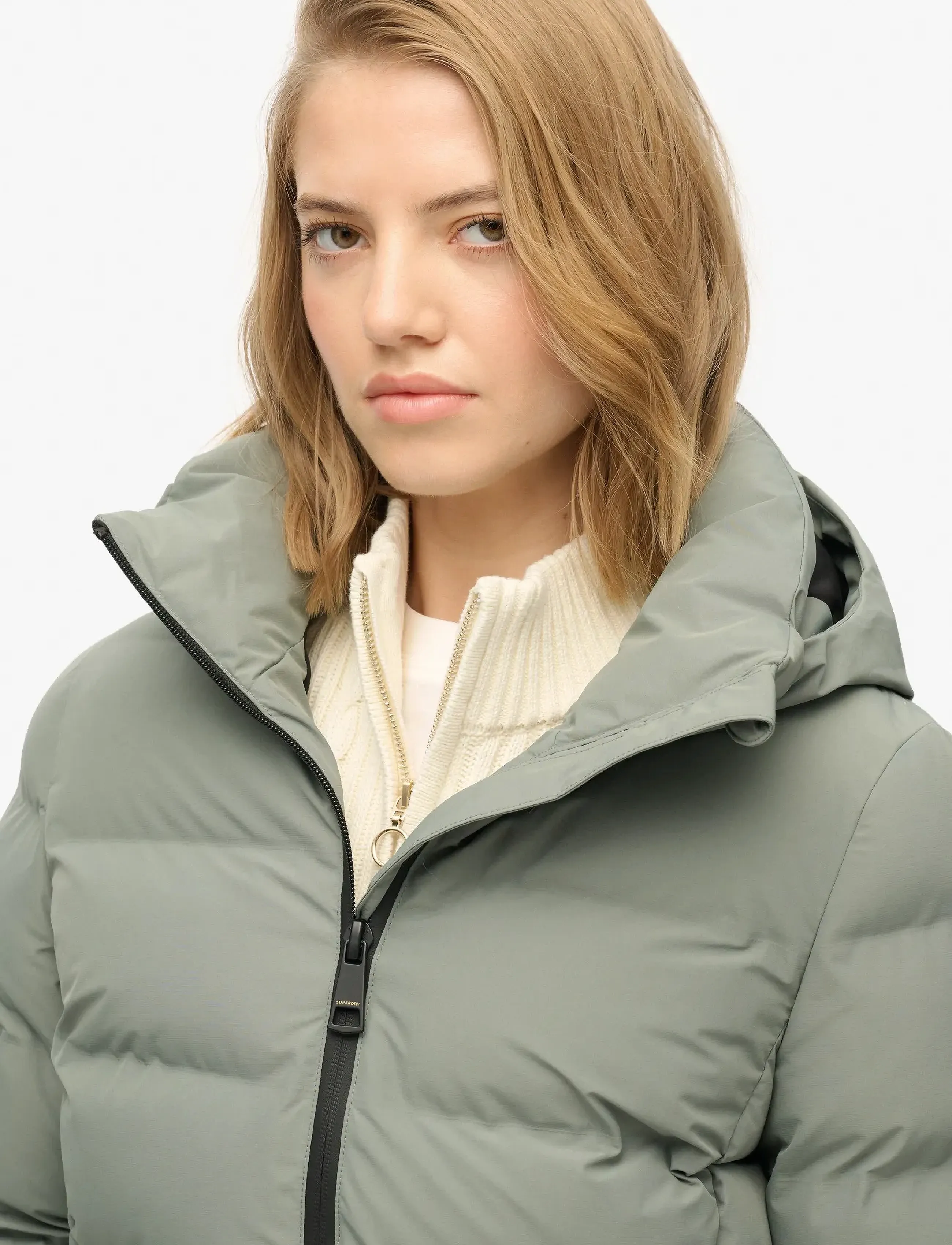 Superdry Sport - CITY MID PADDED JACKET - winterjacken - freestyle green - 3