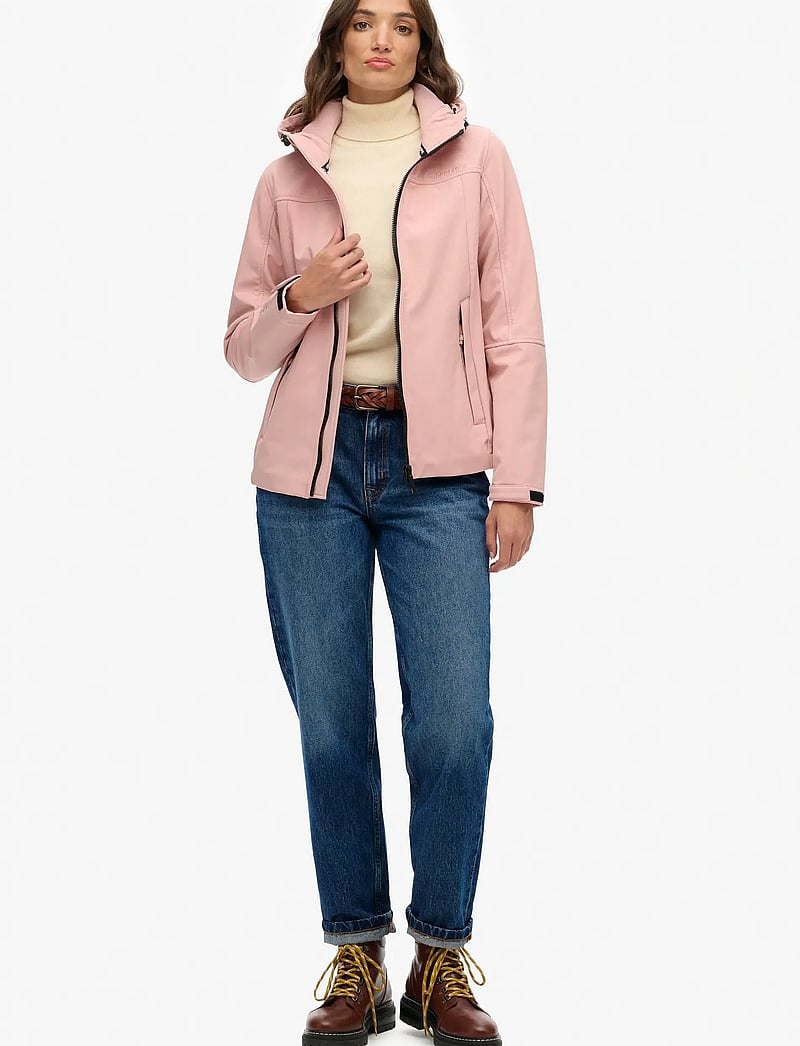 Superdry Sport - HOODED CLASSIC TREKKER JACKET - friluftsjakker - vintage blush pink - 3
