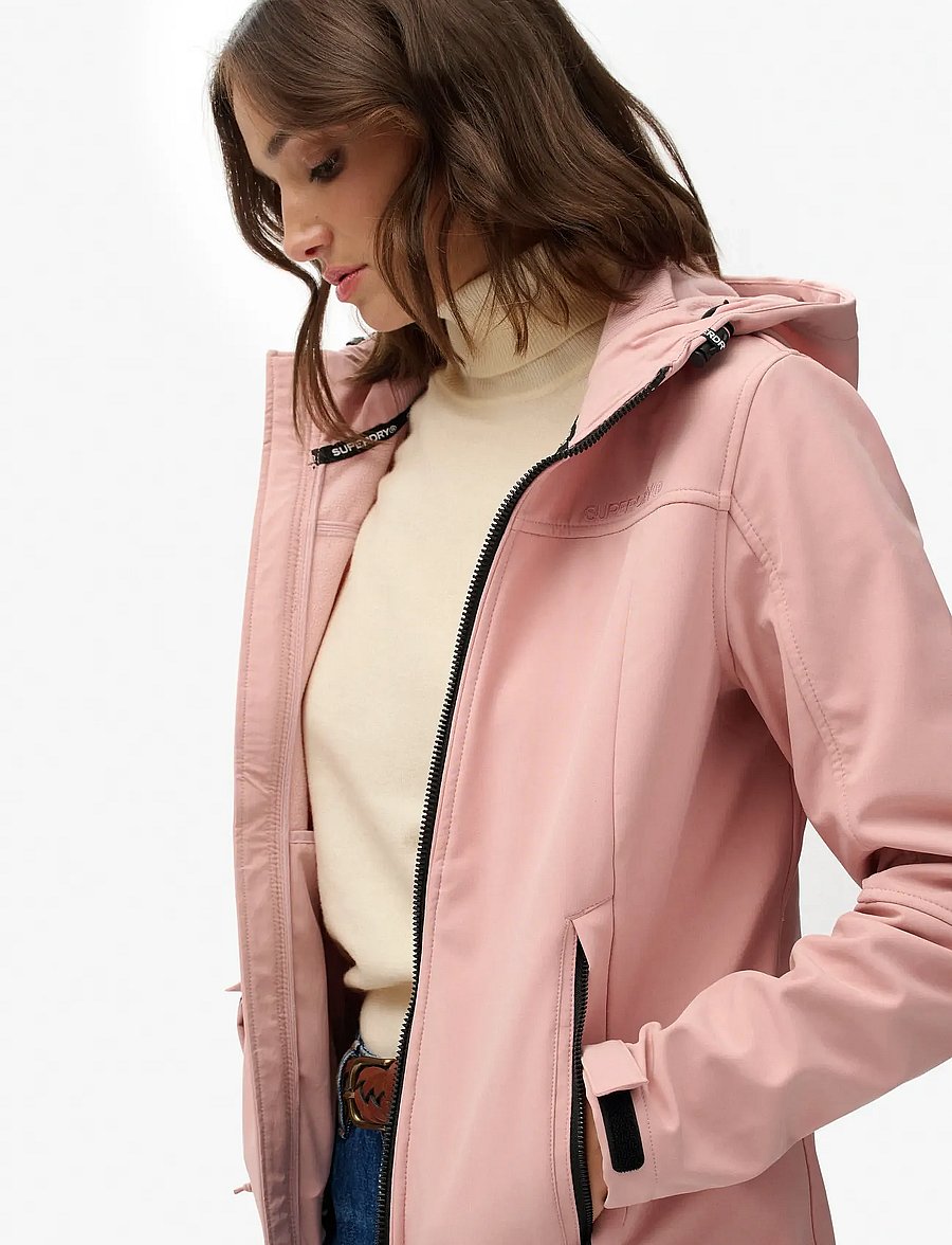 Superdry Sport - HOODED CLASSIC TREKKER JACKET - utejakker - vintage blush pink - 5