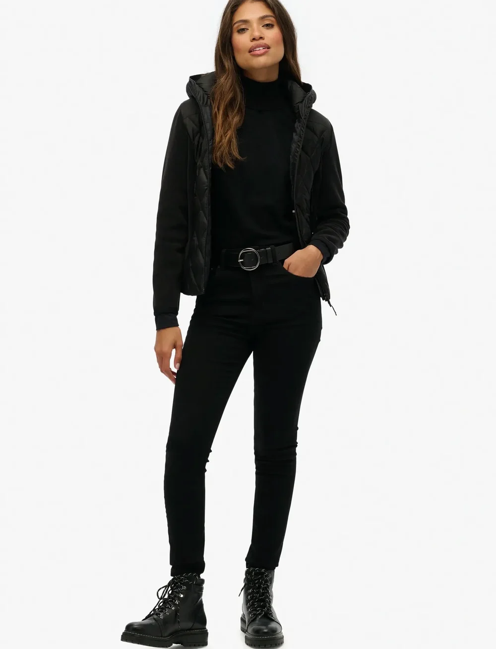 Superdry Sport - HOODED HERITAGE STORM JACKET - dunjakker - black - 5