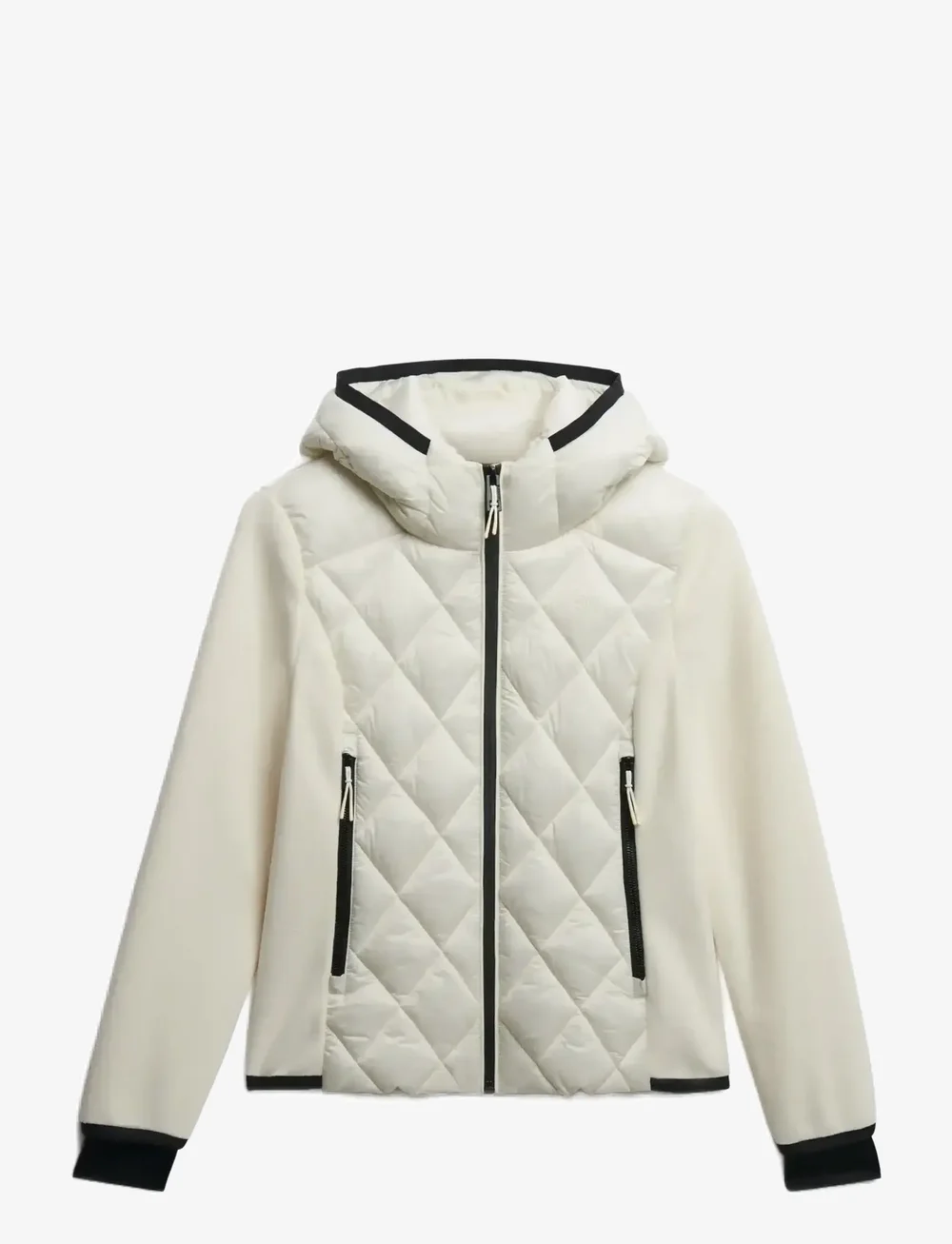 Superdry Sport - HOODED HERITAGE STORM JACKET - dunjakker - off white - 1