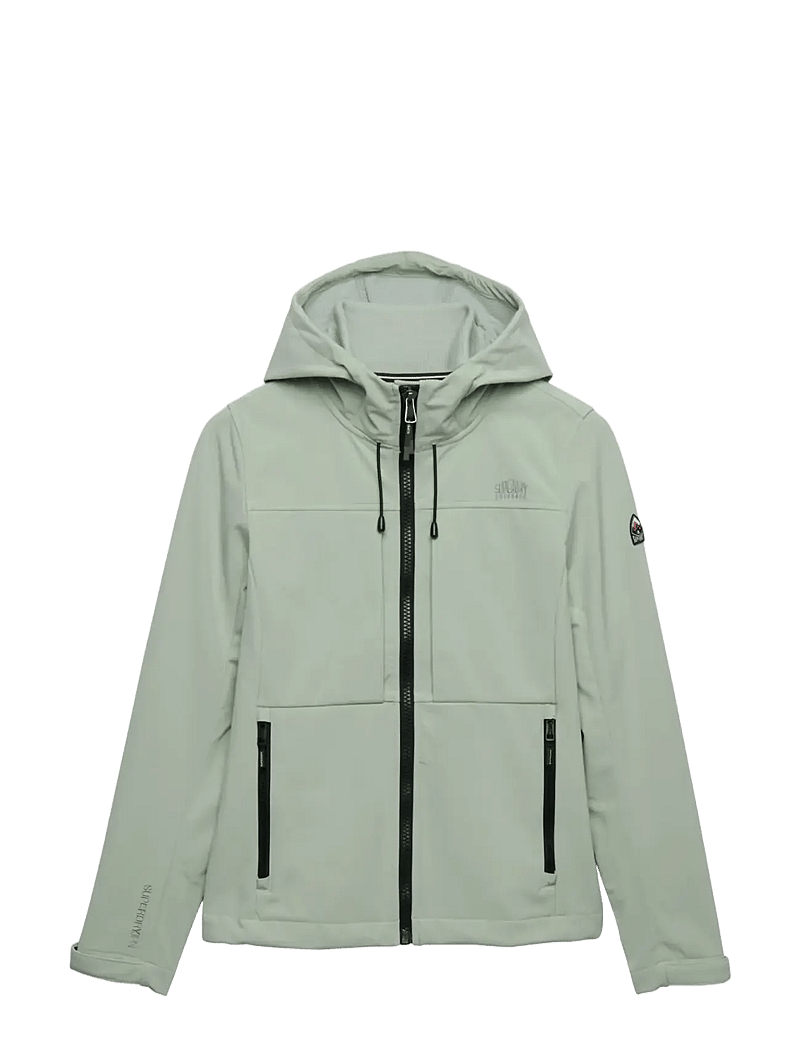 Superdry Sport - HOODED CLASSIC TREKKER JACKET - kurtki outdoorowe - aqua grey - 1