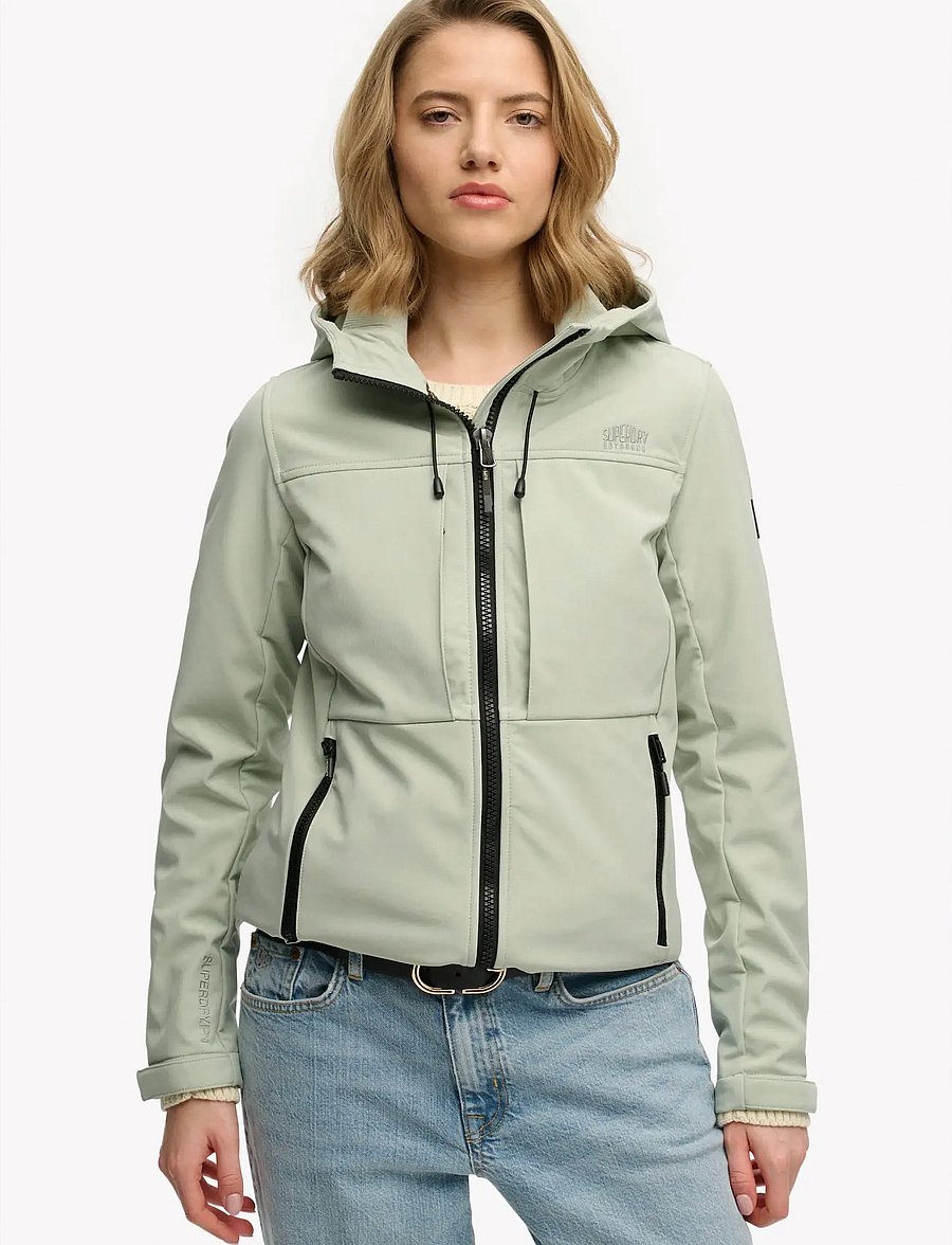 Superdry Sport - HOODED CLASSIC TREKKER JACKET - friluftsjakker - aqua grey - 3