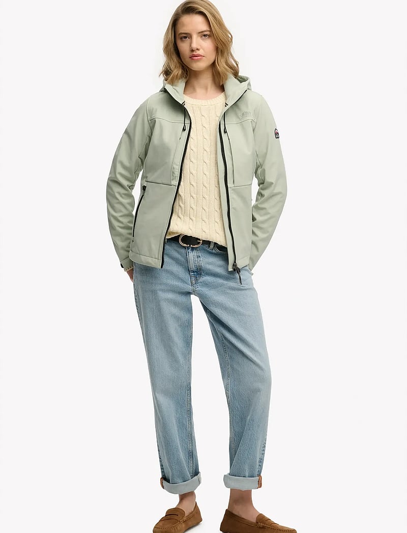 Superdry Sport - HOODED CLASSIC TREKKER JACKET - kurtki outdoorowe - aqua grey - 5